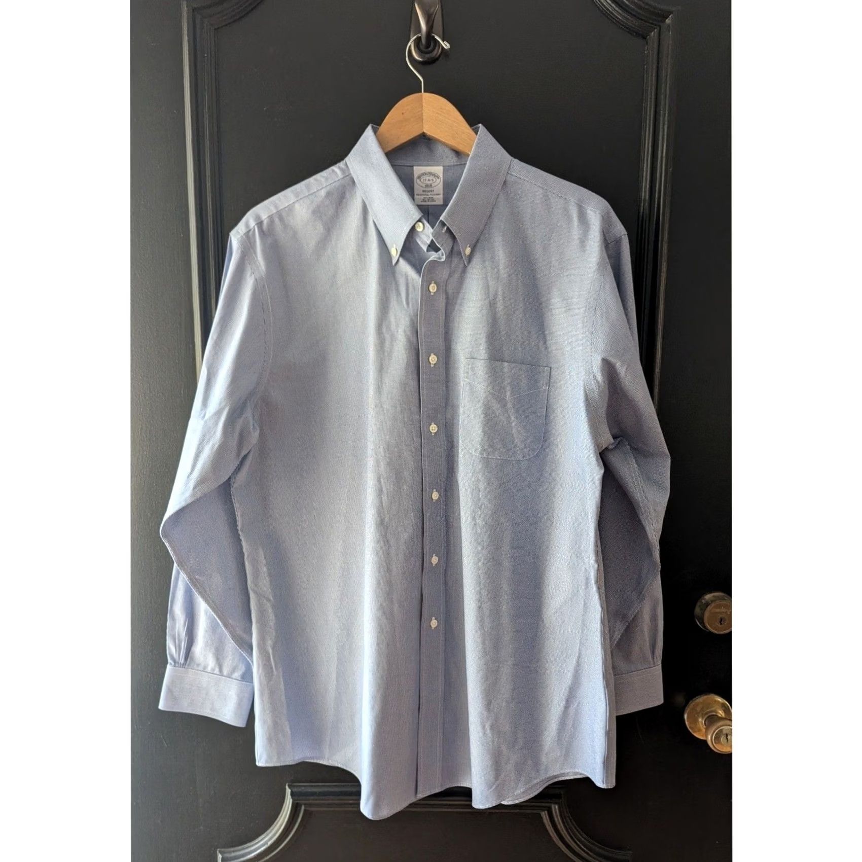 Brooks Brothers Brooks Brothers Regent Non Iron Button-Down Shirt Blue Gingham Men 17.5 4-5 Dress Shirt Long Sleeve Size 17.5 Neck 17.5 in Size US XXL / EU 58 / 5 - 2 Thumbnail
