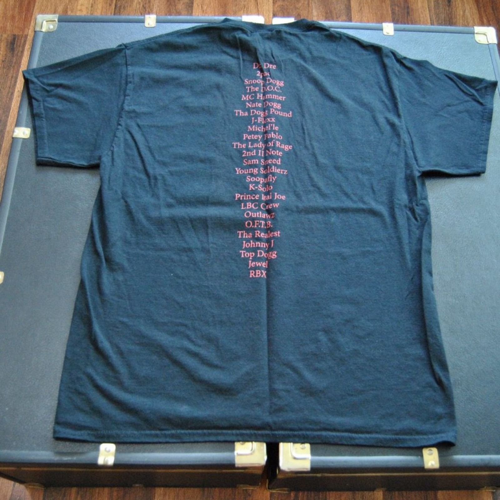 Gildan Death Row Records Large Black Red Short Sleeve Shirt Size US L / EU 52-54 / 3 - 4 Thumbnail