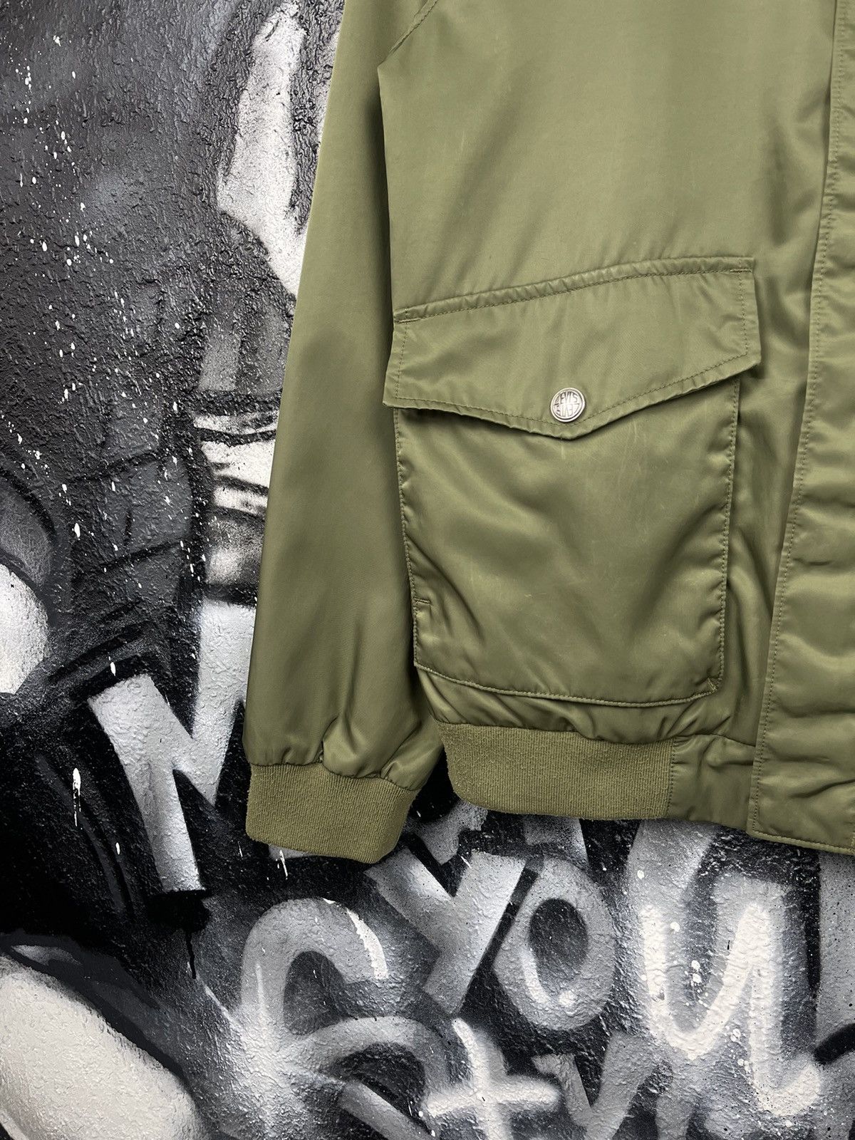 Levi's Levi’s Olive Full Zip Hooded Light Jacket Men’s Size Medium Size US M / EU 48-50 / 2 - 5 Thumbnail