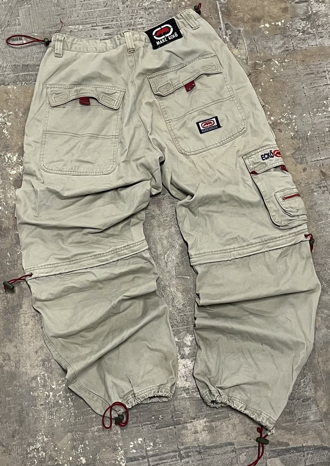 Mark Ecko × Streetwear × Vintage Rare Y2K baggy fit ecko parachute 