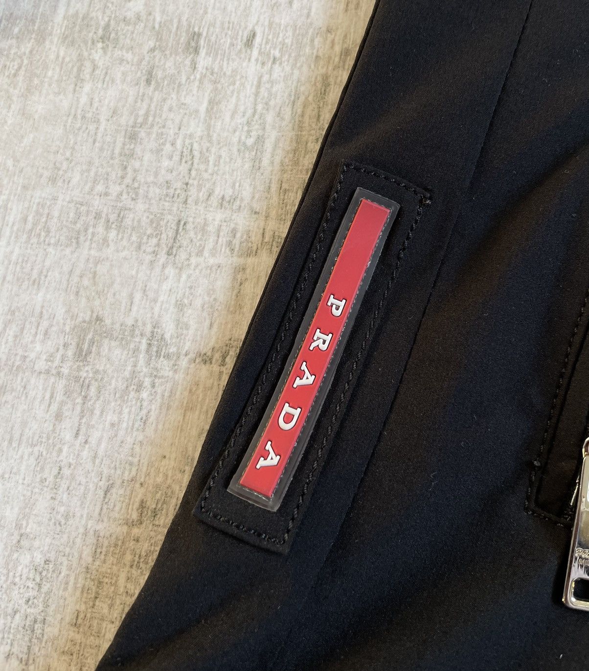 Prada Prada Nylon Black Jacket Red Tab Vintage Made In Ukraine Size US M / EU 48-50 / 2 - 8 Thumbnail