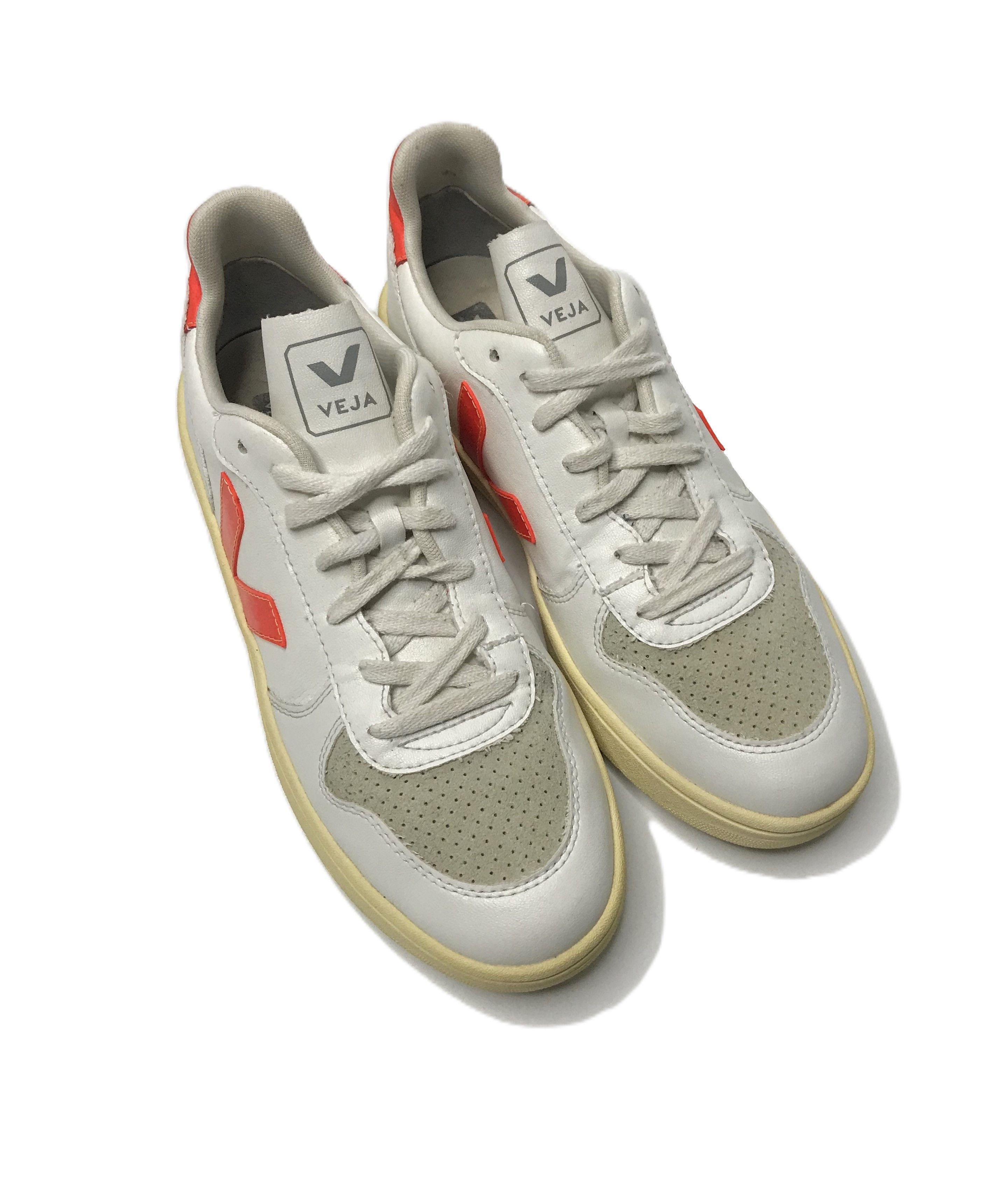 Veja Veja V-10 Lace-Up Sneakers Mens Sz 42 White Size US 9 / EU 42 - 3 Thumbnail