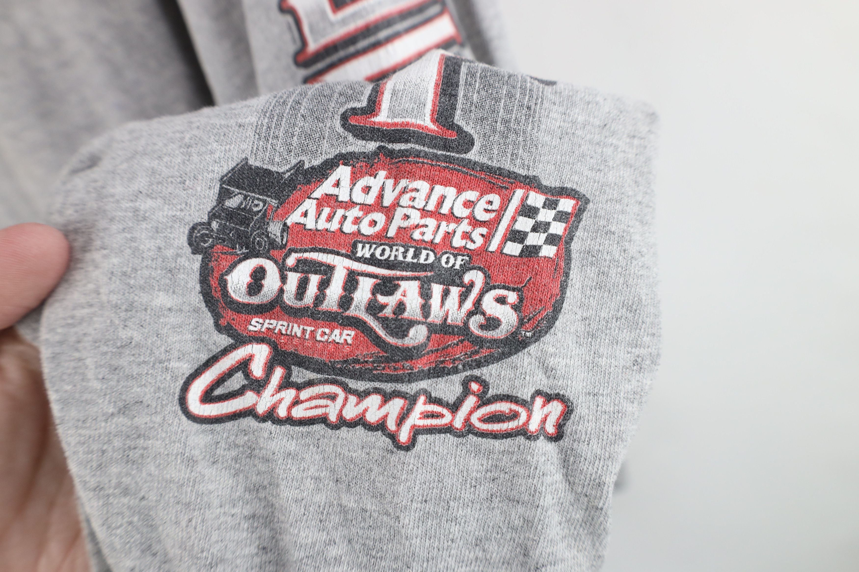 Vintage Vintage Y2K Outlaws Donny Schatz Racing Long Sleeve T-Shirt Size US L / EU 52-54 / 3 - 9 Thumbnail