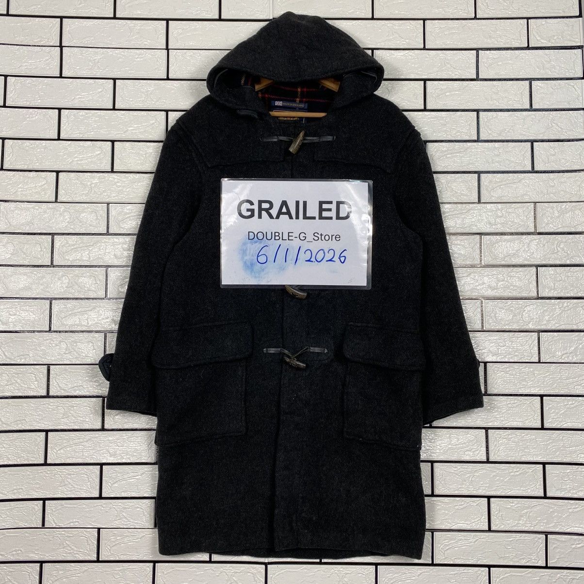 Gloverall 📌Vintage Wool Duffle Jacket Gloverall Made in England Tartan Size US M / EU 48-50 / 2 - 1 Thumbnail