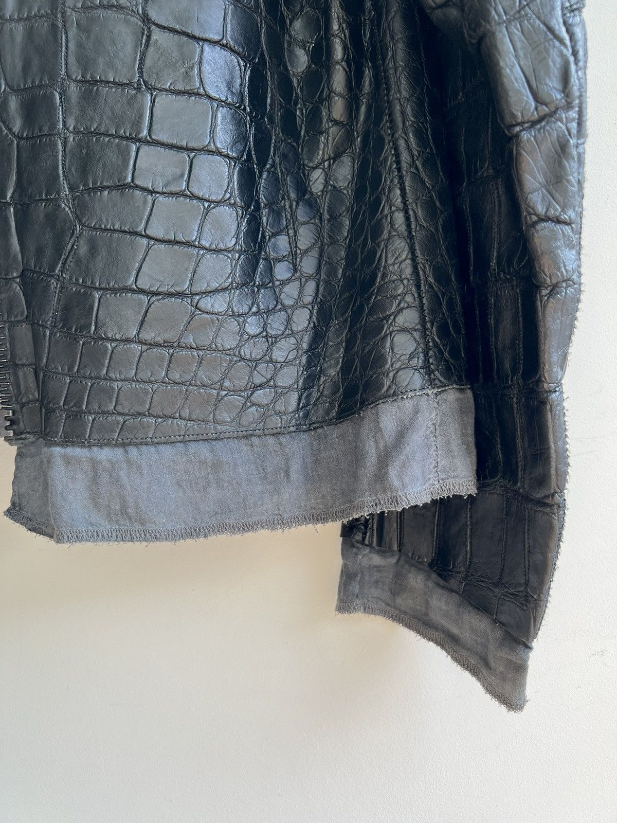 Isaac Sellam Experience black alligator jacket