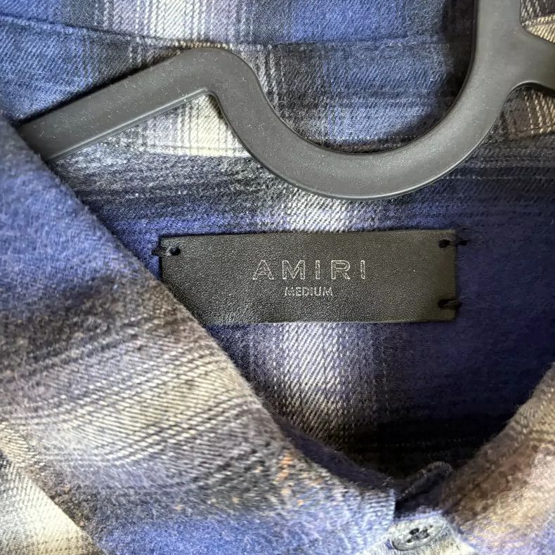 Amiri Amiri Electric Purple Fume Dyed Shirt Size US M / EU 48-50 / 2 - 7 Thumbnail