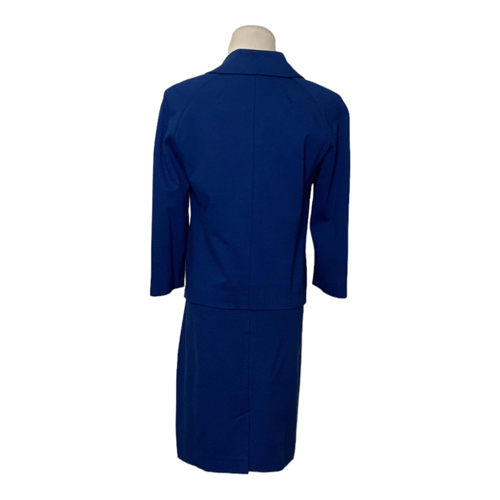 Talbots Talbots blue power suit set blazer is 4P skirt is 6P Size S / US 4 / IT 40 - 15 Thumbnail