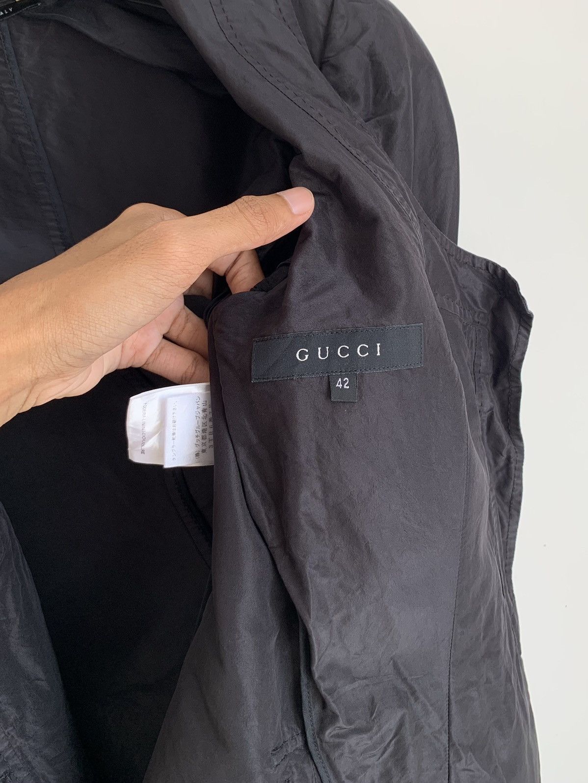 Gucci 2004 Gucci Black Silk Scoop Neck Blazer Jacket Size S / US 4 / IT 40 - 12 Thumbnail
