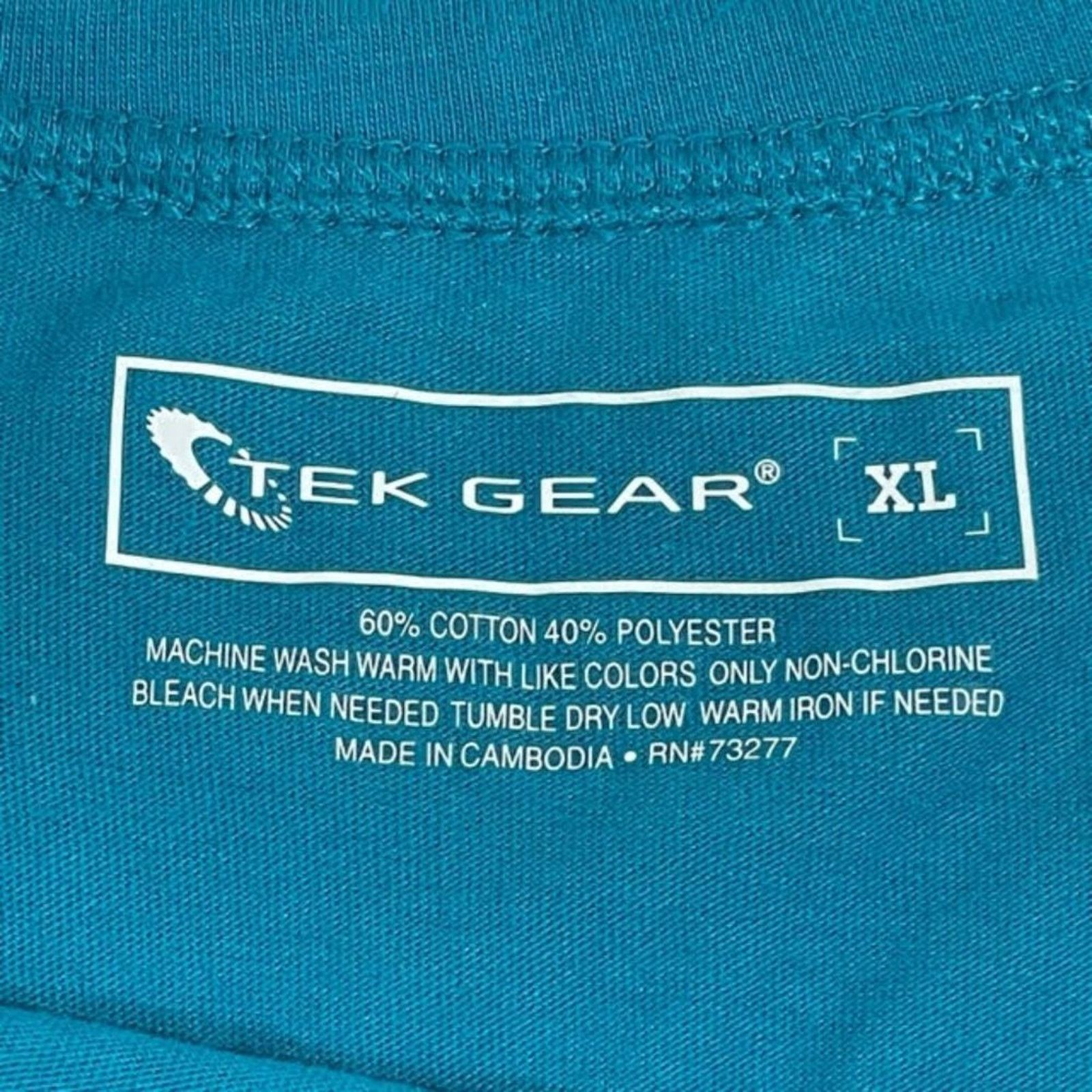 Tek Gear Tek Gear Blue Scoop Neck Tee Slightly Fitted Size XL Size XL / US 12-14 / IT 48-50 - 4 Thumbnail