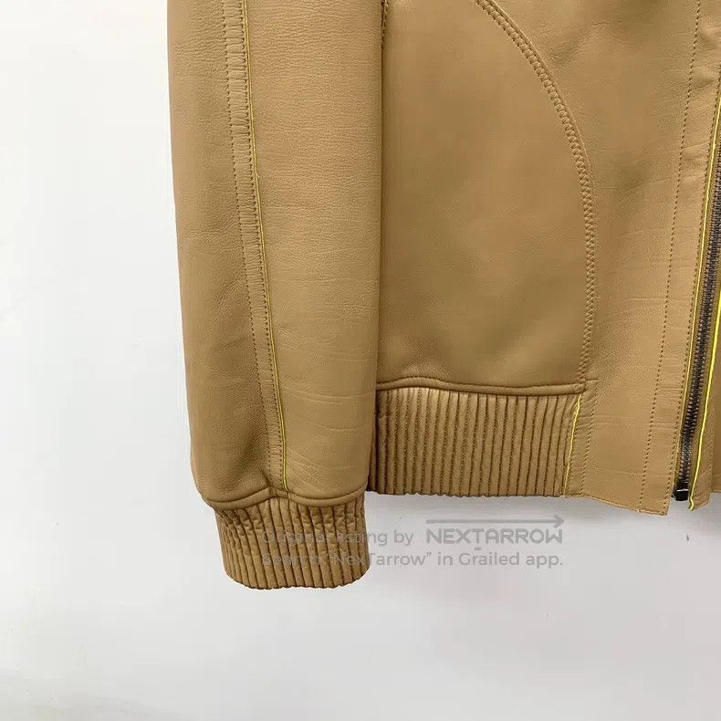 Gucci Gucci Brown hooded zipper long-sleeved leather jacket Size US M / EU 48-50 / 2 - 4 Thumbnail