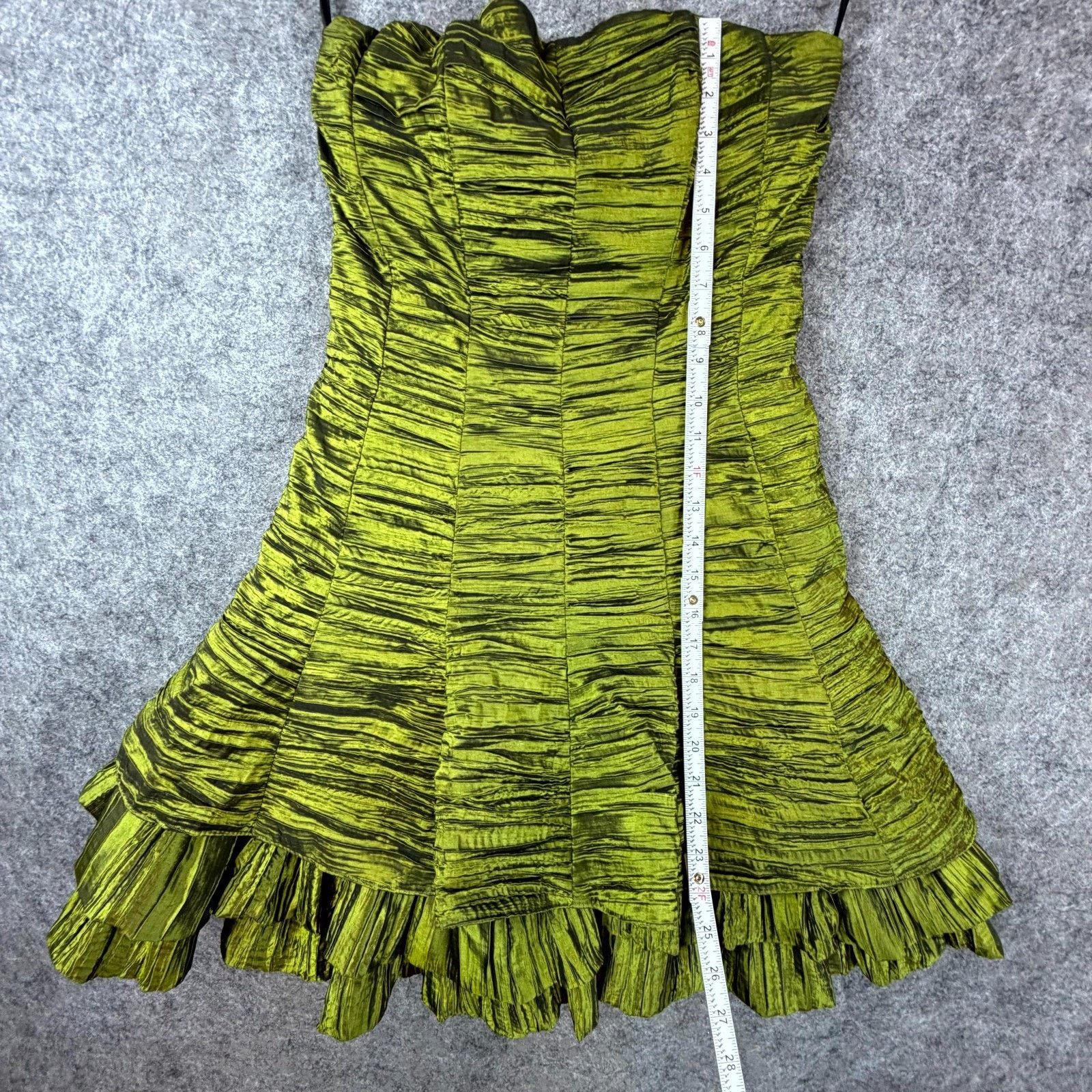 Vintage Jessica McClintock Cocktail Dress Women 8 Green 80s