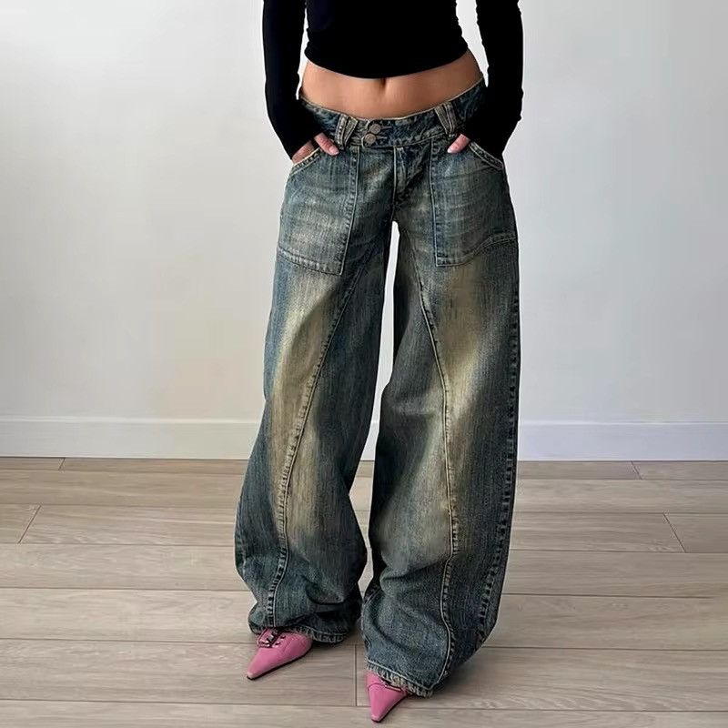 Vintage Streetwear Retro Vintage Distressed Patchwork Y2k Jeans Size 28" / US 6 / IT 42 - 2 Thumbnail