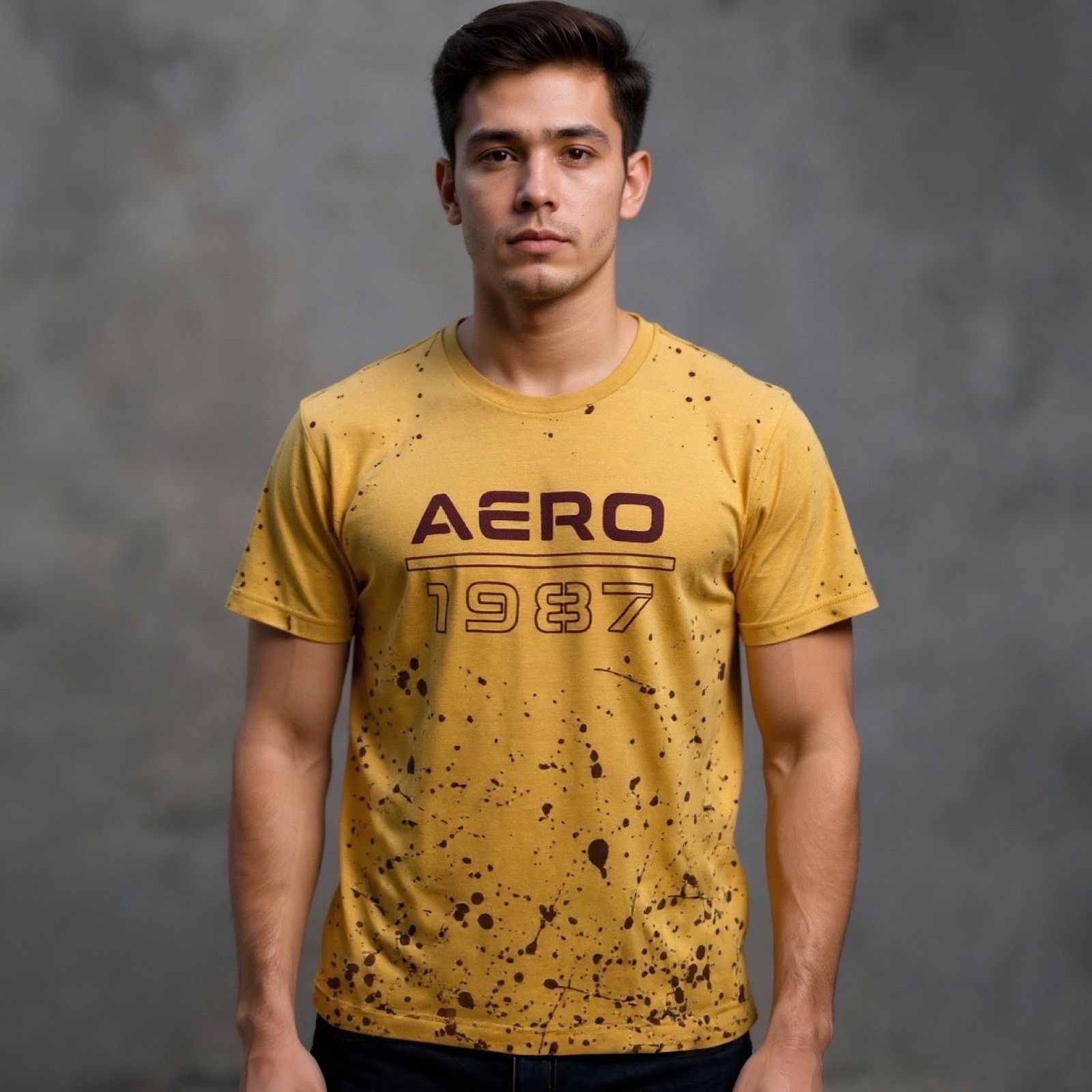 Aeropostale Aeropostale Paint Splatter Tee Size US XL / EU 56 / 4 - 1 Thumbnail