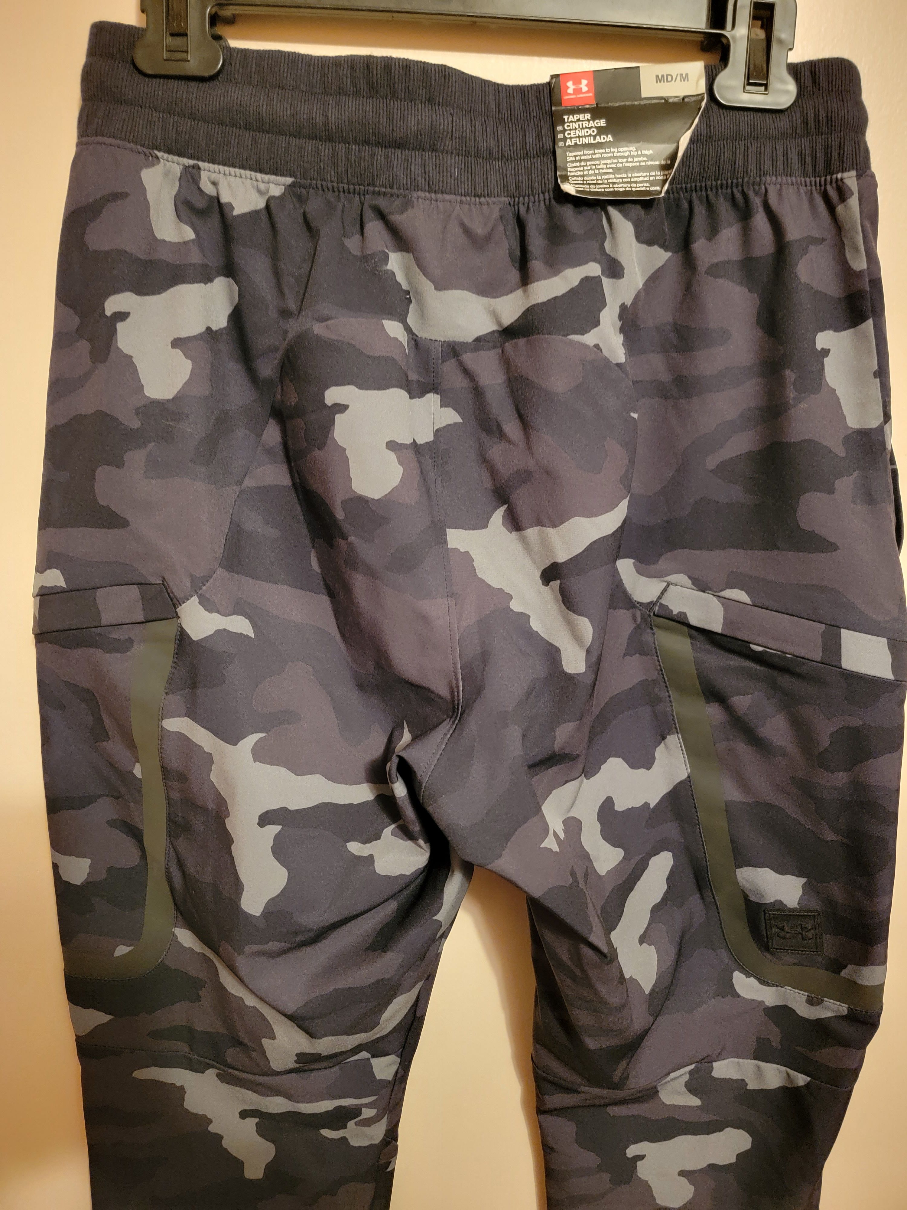Under Armour UA Elite Men's Black and Grey Camo Cargo Pants Size US 32 / EU 48 - 5 Thumbnail