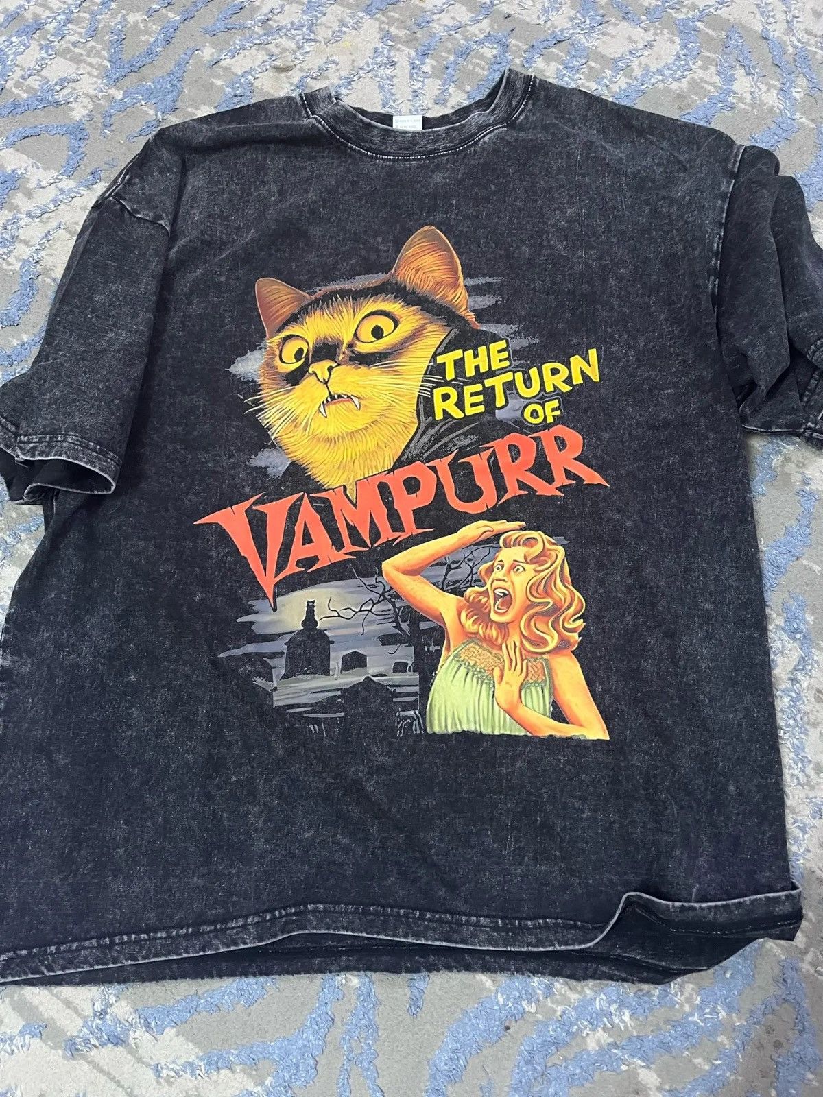 Other Men's Summer T-shirt with cat round neck and Short Sleeves Size US L / EU 52-54 / 3 - 3 Thumbnail