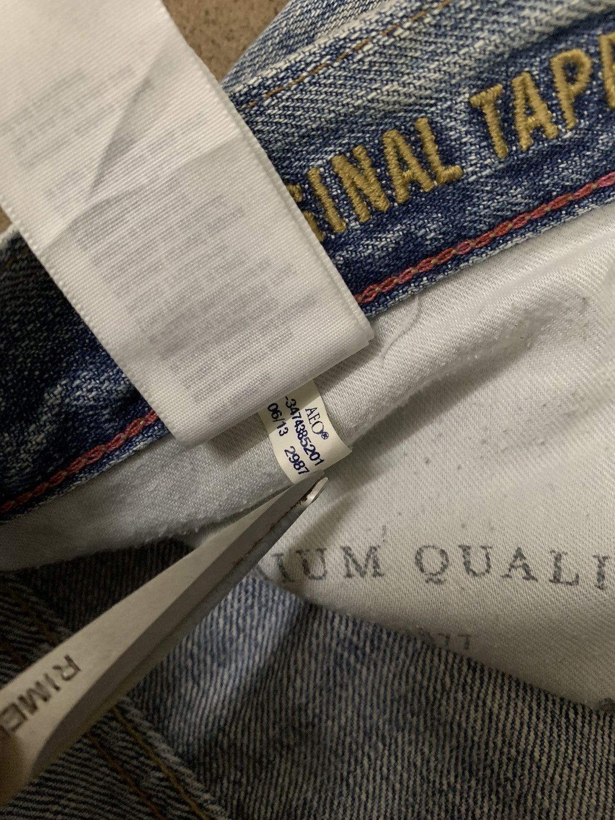American Eagle Outfitters Vintage American Eagle Outfitters Selvedge Distressed Jeans Size US 32 / EU 48 - 22 Thumbnail