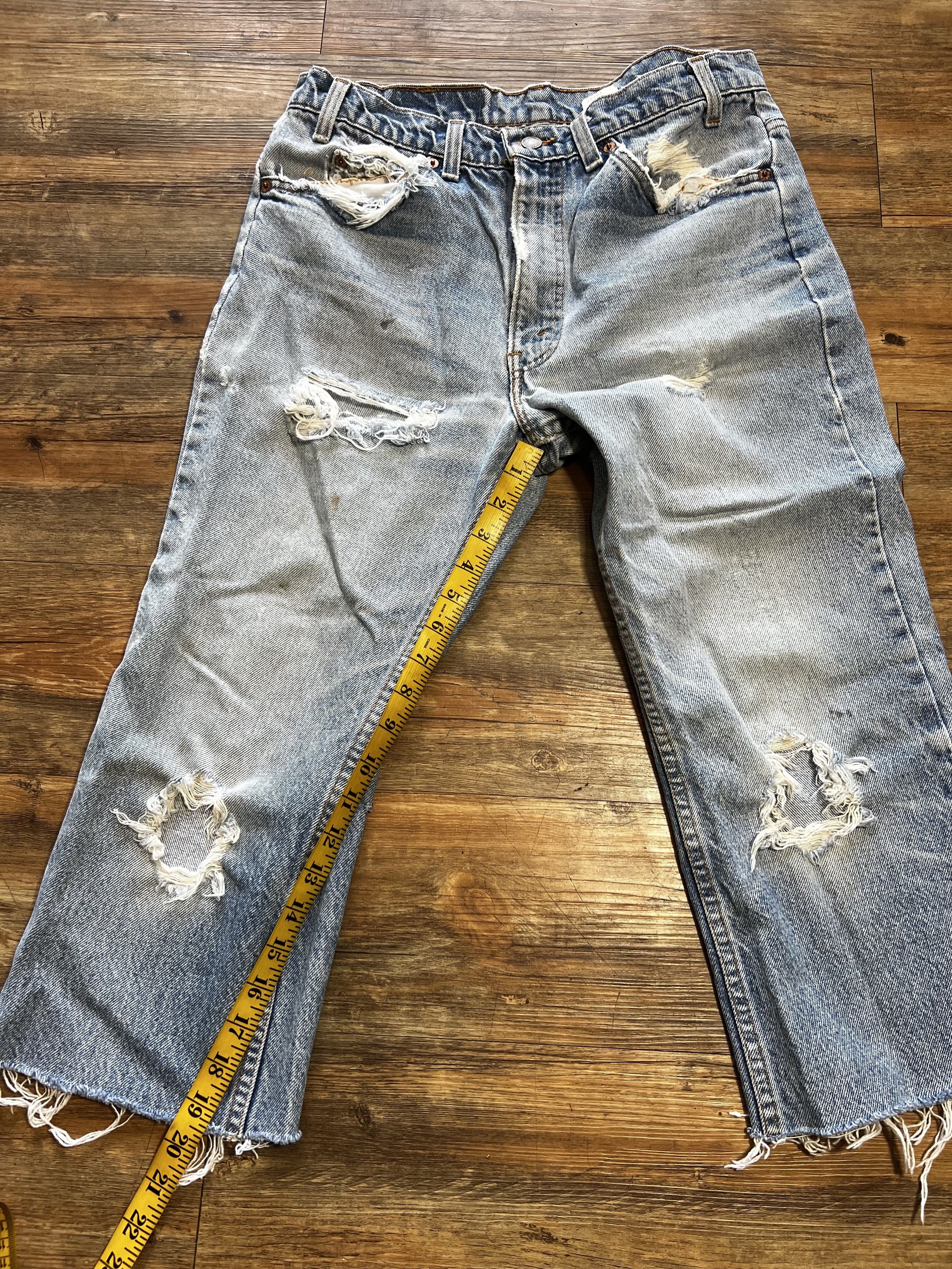 Levi's Vintage Clothing Vintage 1980's 517 Levi's Orange Tab Bootcut Cut Off Jeans Size US 31 - 5 Thumbnail