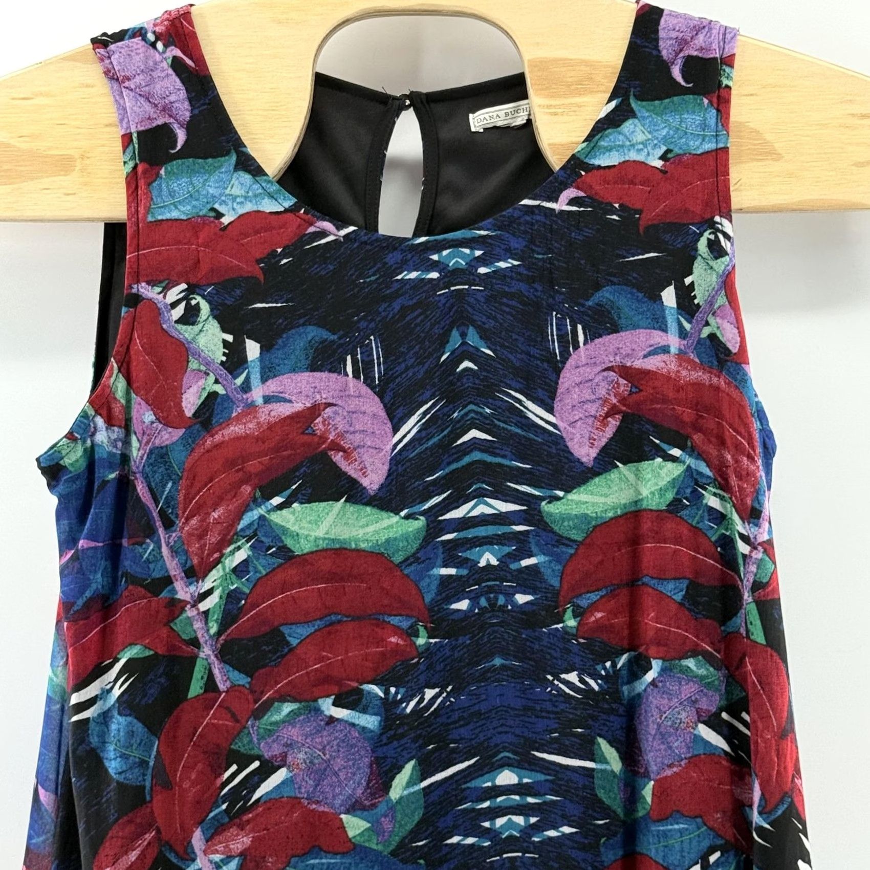 Vintage VINTAGE Dana Buchman Dress Womens Medium Sleeveless A Line Floral Boho Pattern Summer Art Size L / US 10 / IT 46 - 2 Thumbnail