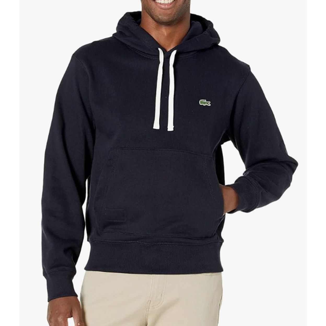 Lacoste Lacoste Mens Long Sleeve Organic Cotton Sweatshirt Abysm 3XL Size US XXL / EU 58 / 5 - 1 Thumbnail