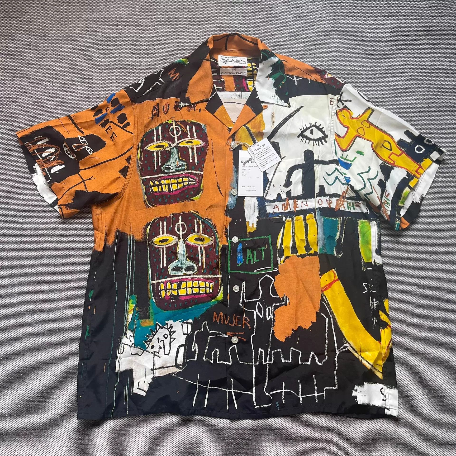 Wacko Maria Wacko Maria x Basquiat Short Hawaiian Shirt L New Size US L / EU 52-54 / 3 - 1 Thumbnail