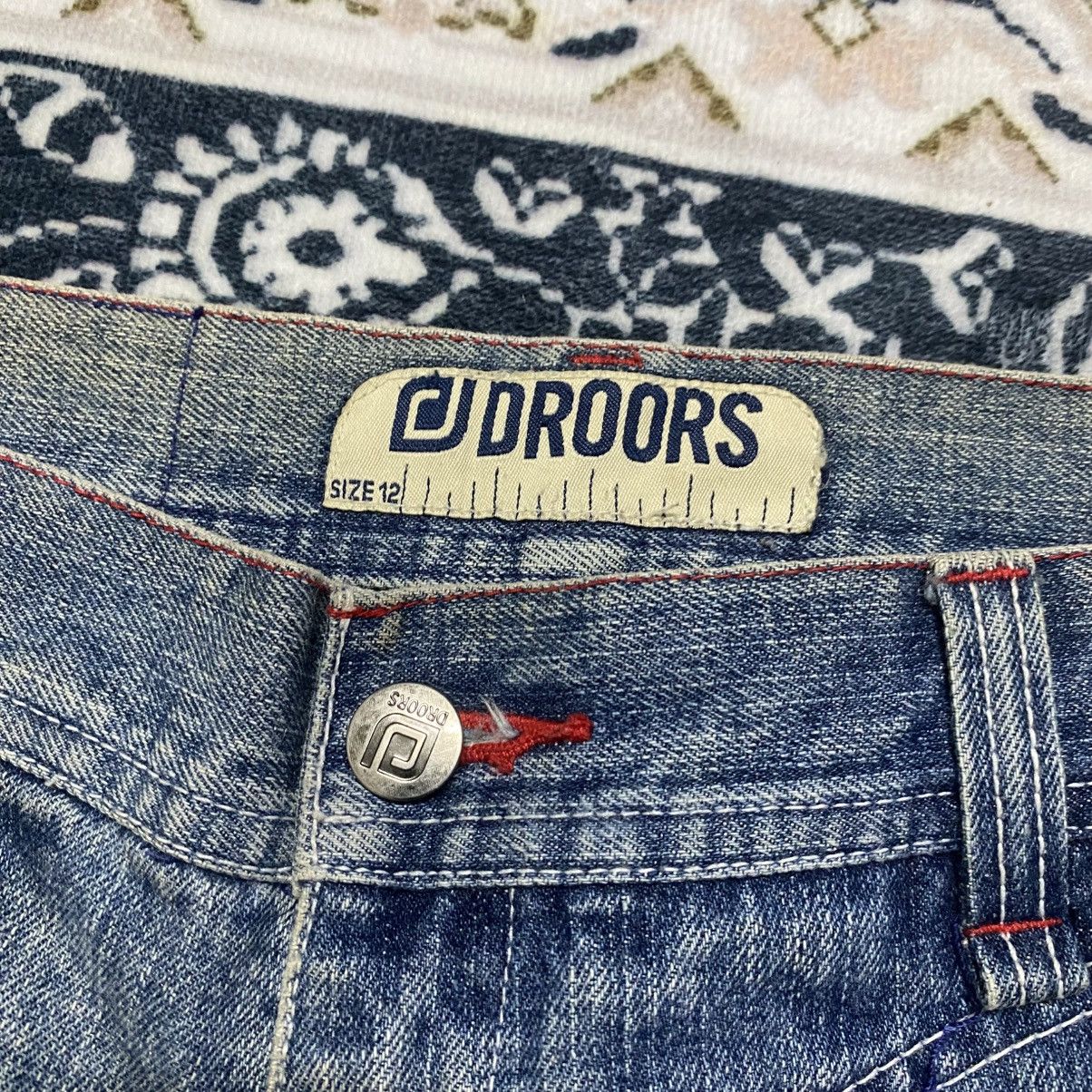 Droors DROORS Denim Wide Leg Jeans Zero Ska8 Patches Distressed Size US 29 - 16 Thumbnail