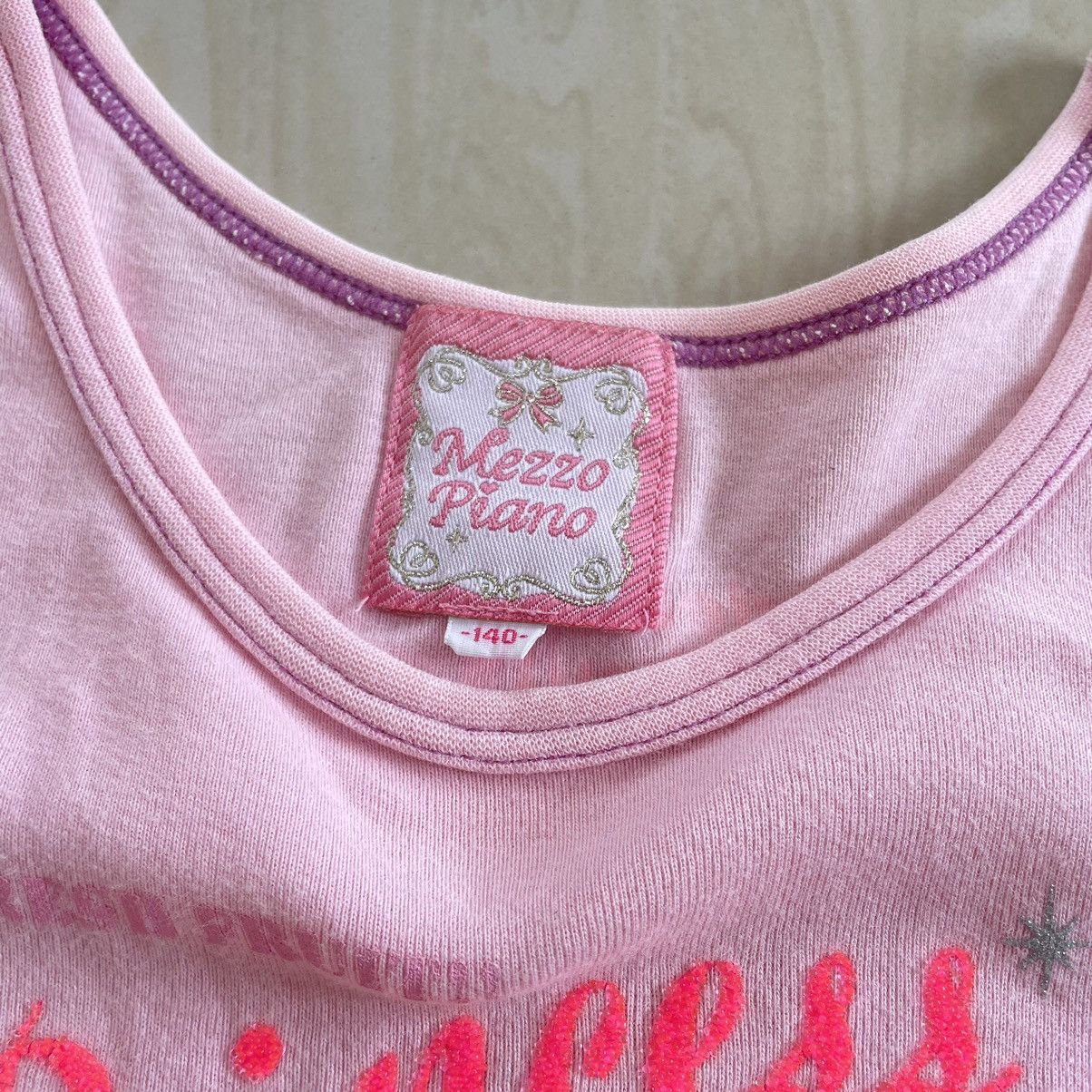 Japanese Brand Mezzo piano cherry pink tank top Size ONE SIZE - 3 Thumbnail