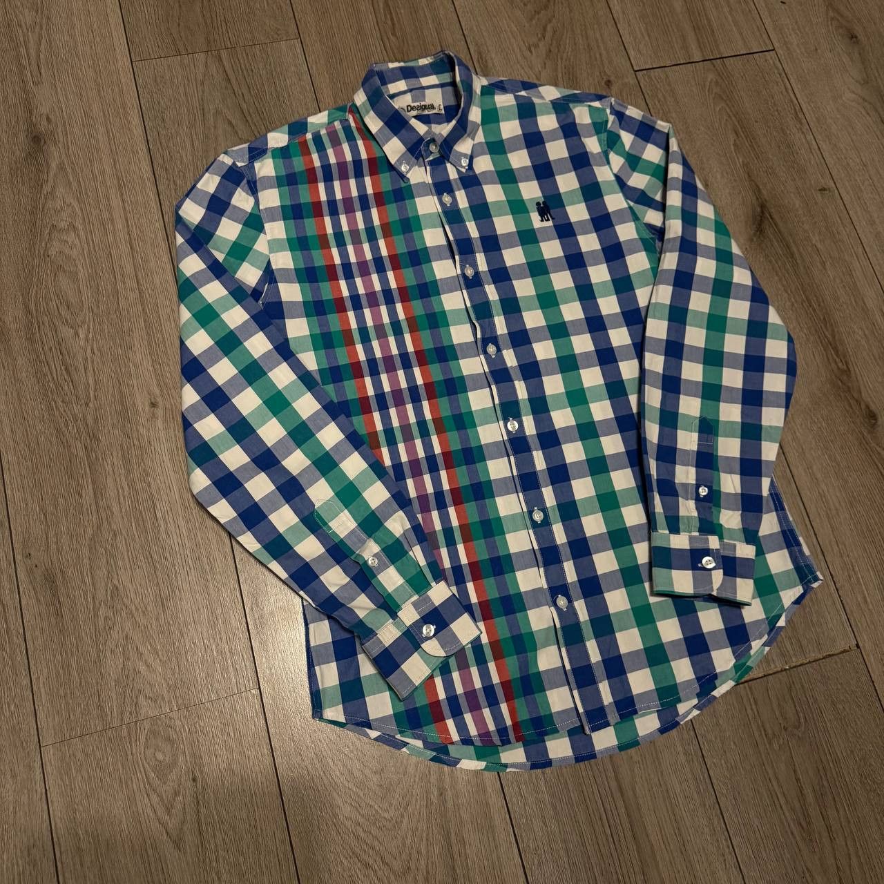 Desigual Desigual Shirt mens buttons up check paint Large Cotton Size US L / EU 52-54 / 3 - 2 Thumbnail