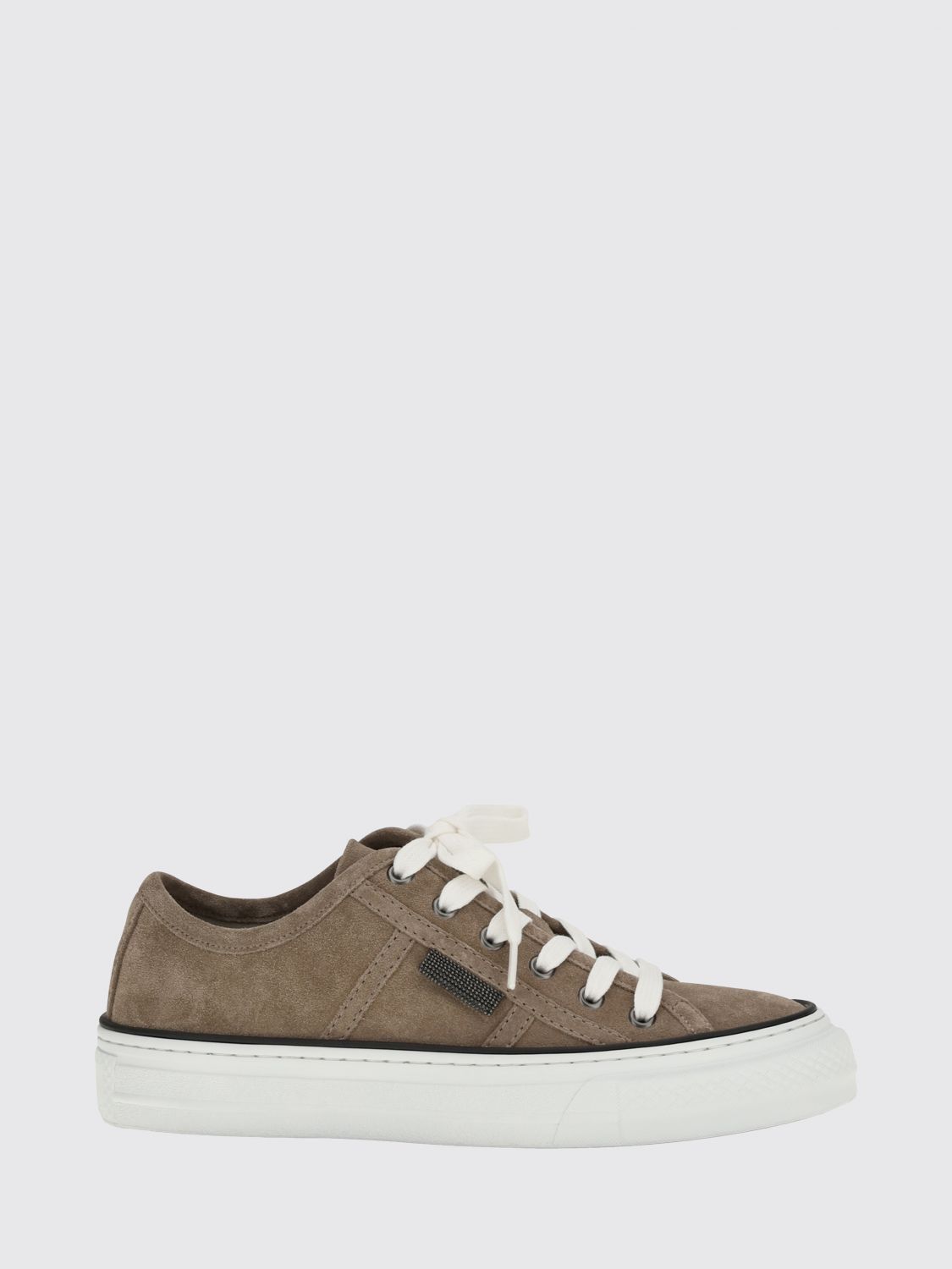 Brunello Cucinelli Brunello Cucinelli Sneakers Woman Beige Size US 9 / IT 39 - 1 Thumbnail