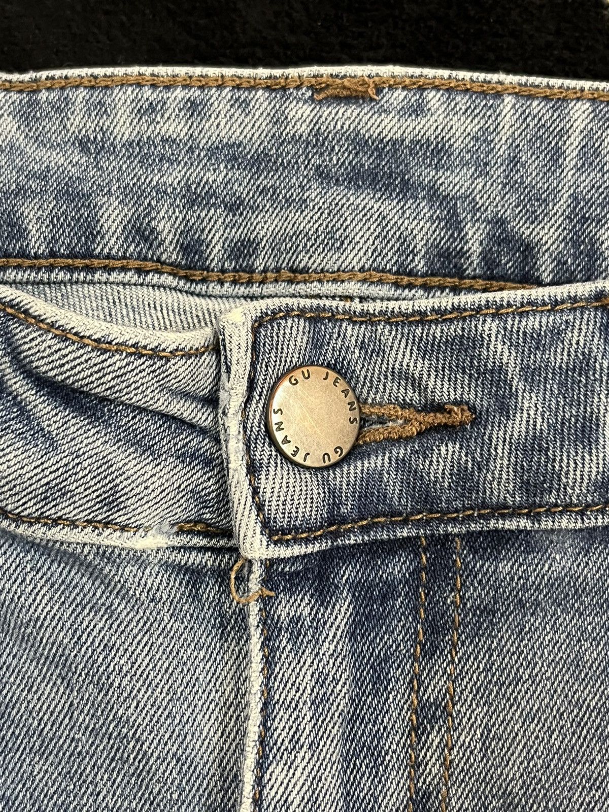 GU × Jun Takahashi × Uniqlo Vintage Gu Flare Bell Bottom Denim Size US 30 / EU 46 - 7 Thumbnail