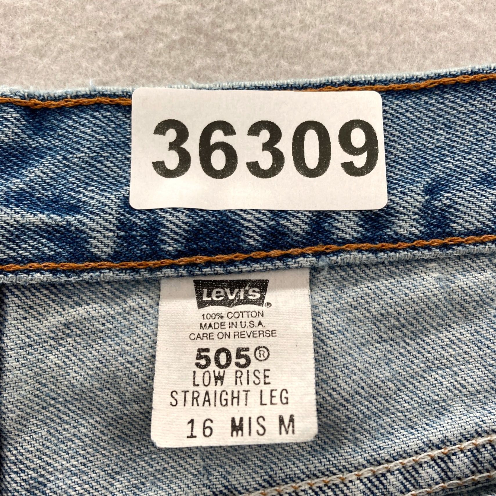 Levi's Vintage Levi's 505 Jeans Women 16 Mis Low Rise Straight Blue Denim 2001 USA Western Y2K 5-Pocket Design Size 38" / US 16 / IT 52 - 7 Thumbnail