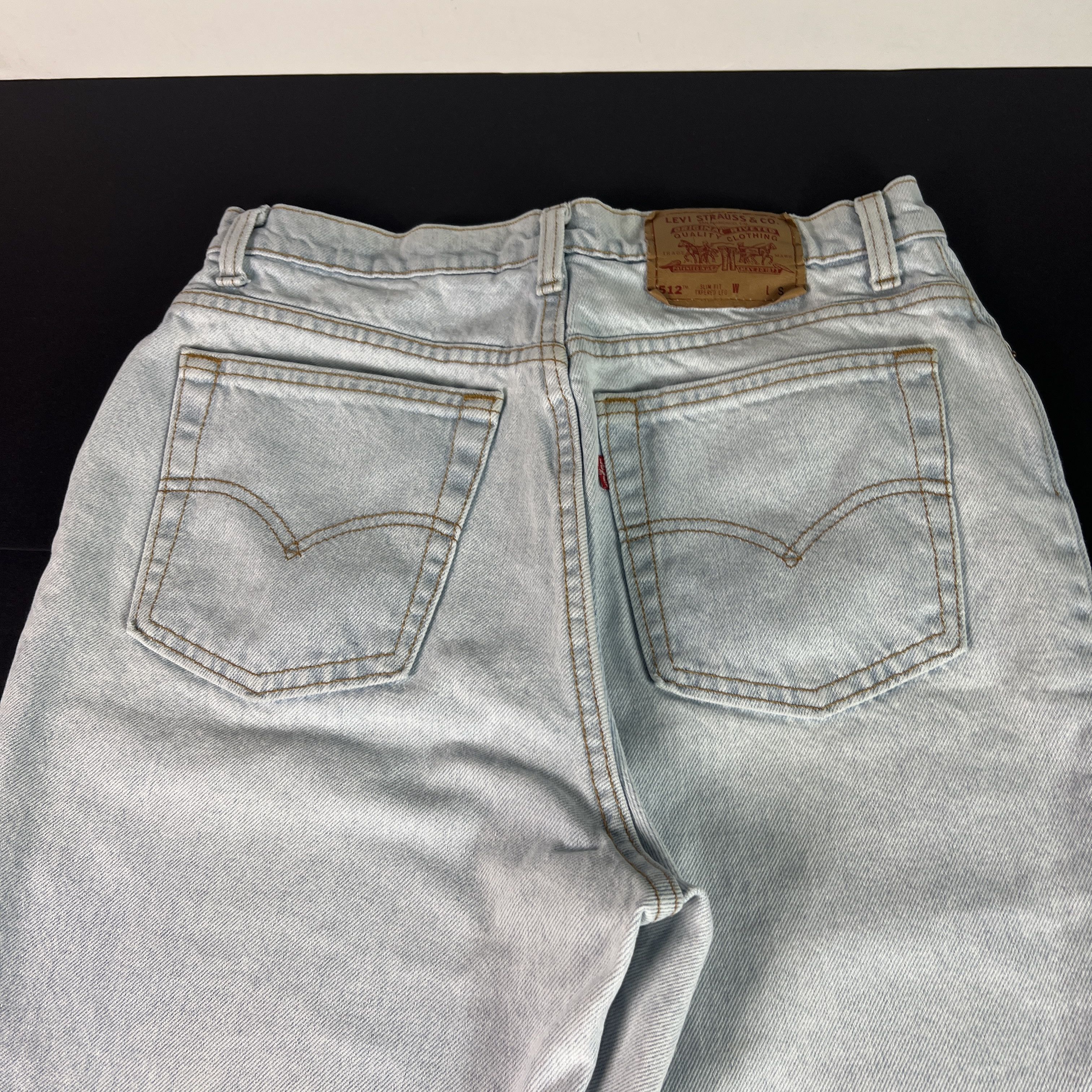 Levi's VTG 90s Levi's Jean 512 Slim Tapered Light Blue Faded Denim Size 30" / US 8 / IT 44 - 13 Thumbnail