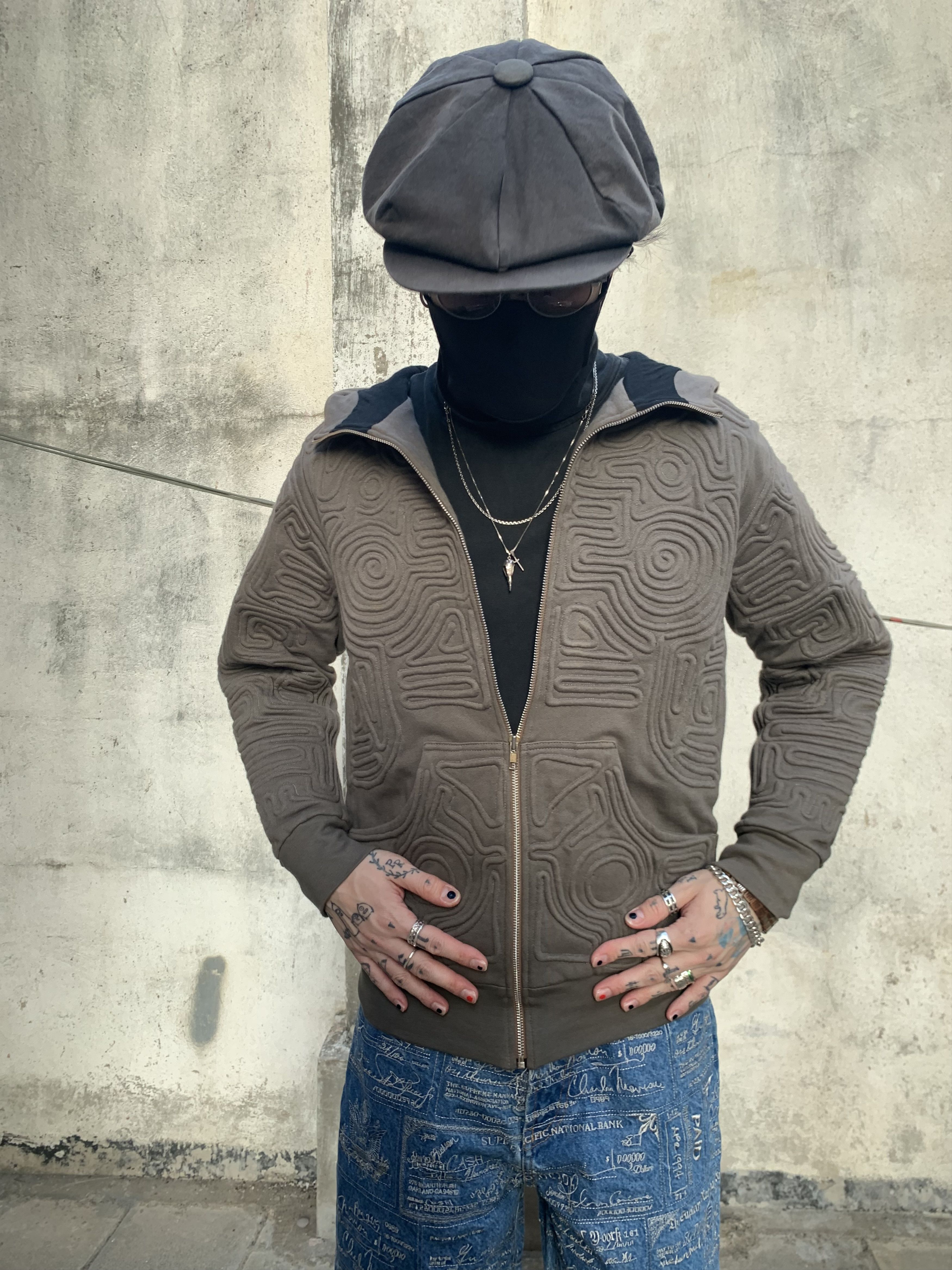 KTZ KTZ Kokon To Zai Stitched Pattern Parka Size US M / EU 48-50 / 2 - 1 Thumbnail