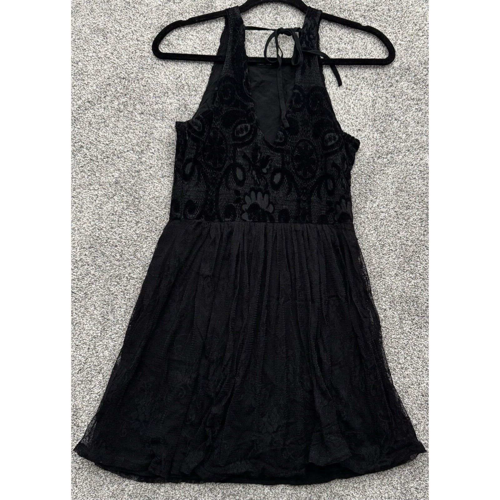 Hollister Hollister Dress M Velvet Lace Dark Fairy Grunge Romantic Size M / US 6-8 / IT 42-44 - 5 Thumbnail