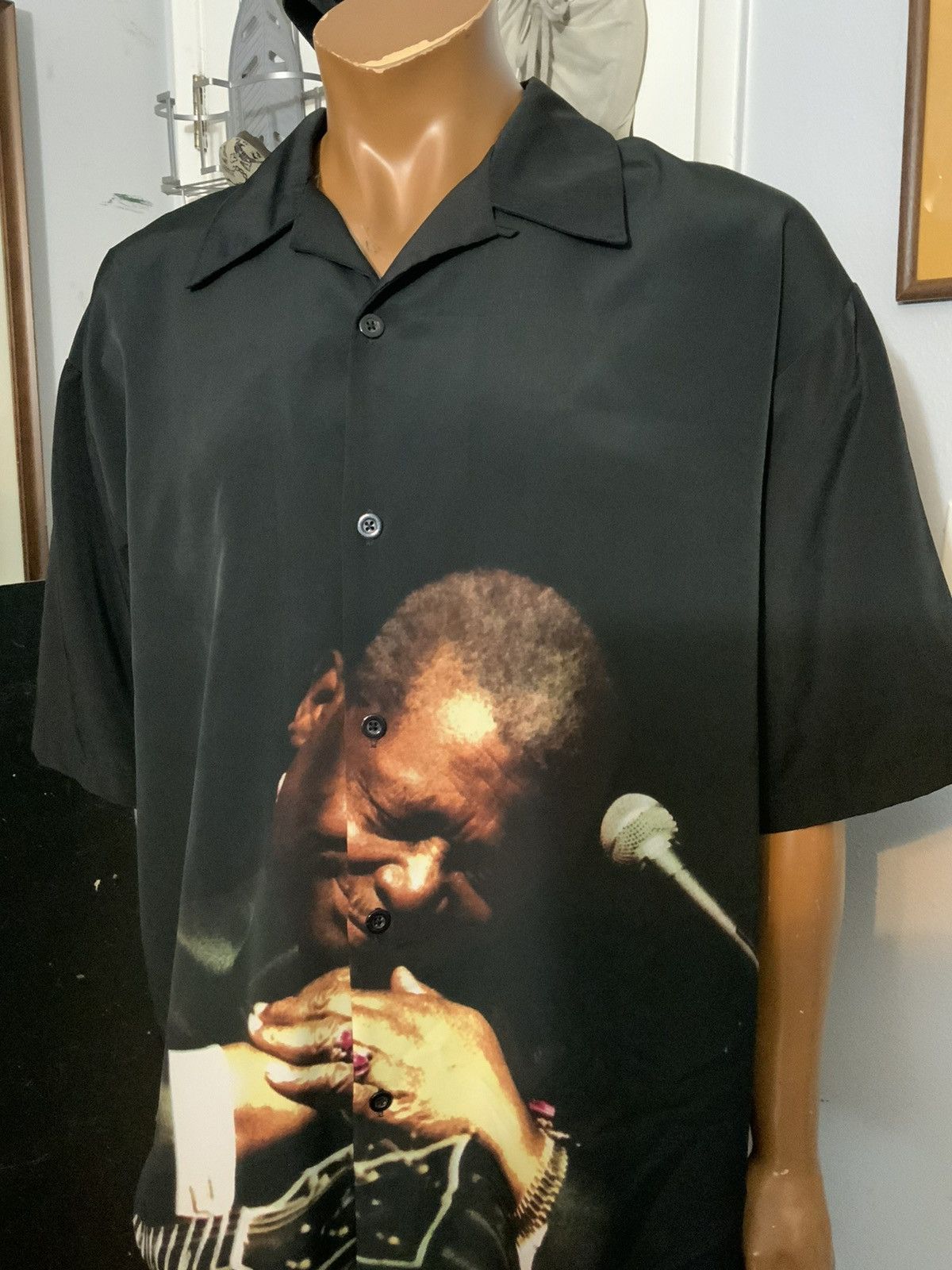 Dragonfly × Vintage Vintage Dragonfly BB King Lucille Blues Guitar Button Shirt Size US XXL / EU 58 / 5 - 11 Thumbnail