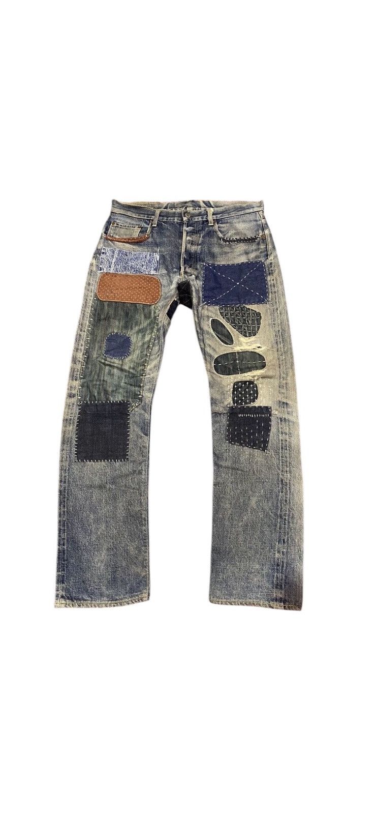 VTG Kapital Inspired Sashiko Boro Patchwork Jeans Selvedge