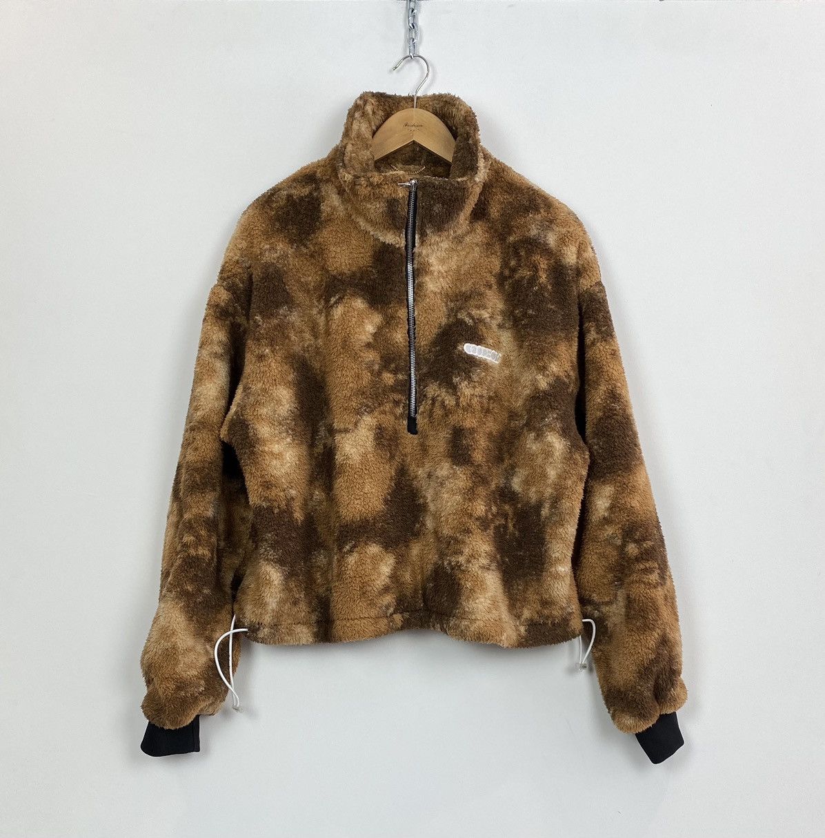 Designer XOXO GOODBOY Women’s Fleece Fur Long Sleeve Half Zip Jacket Size ONE SIZE - 1 Thumbnail