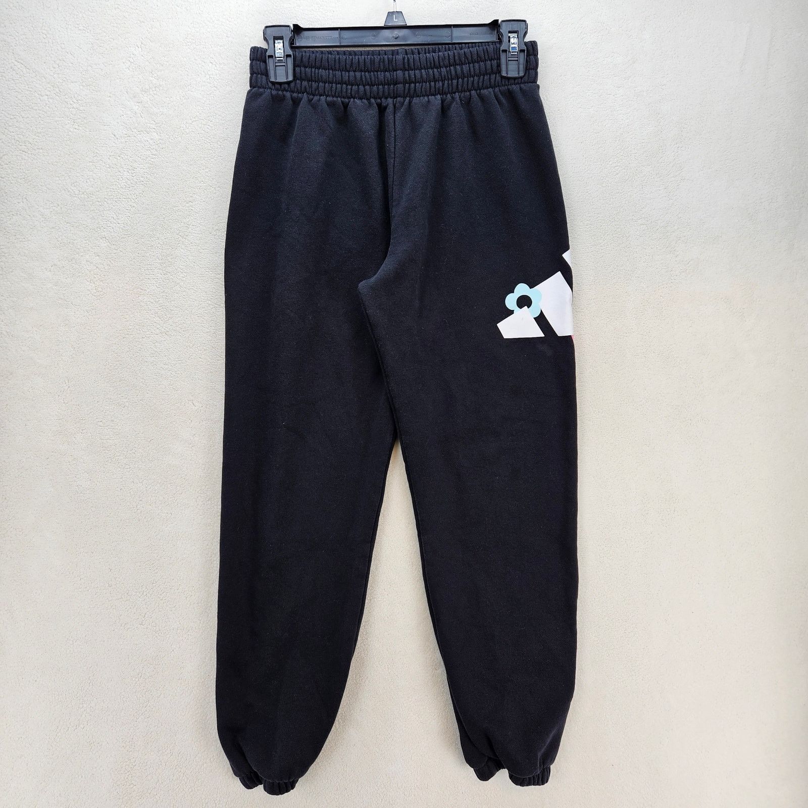 Adidas ADIDAS SPORTSWEAR GIRLS LARGE BLACK JOGGERS REGULAR FIT Size 24" / US 00 / IT 34 - 1 Thumbnail