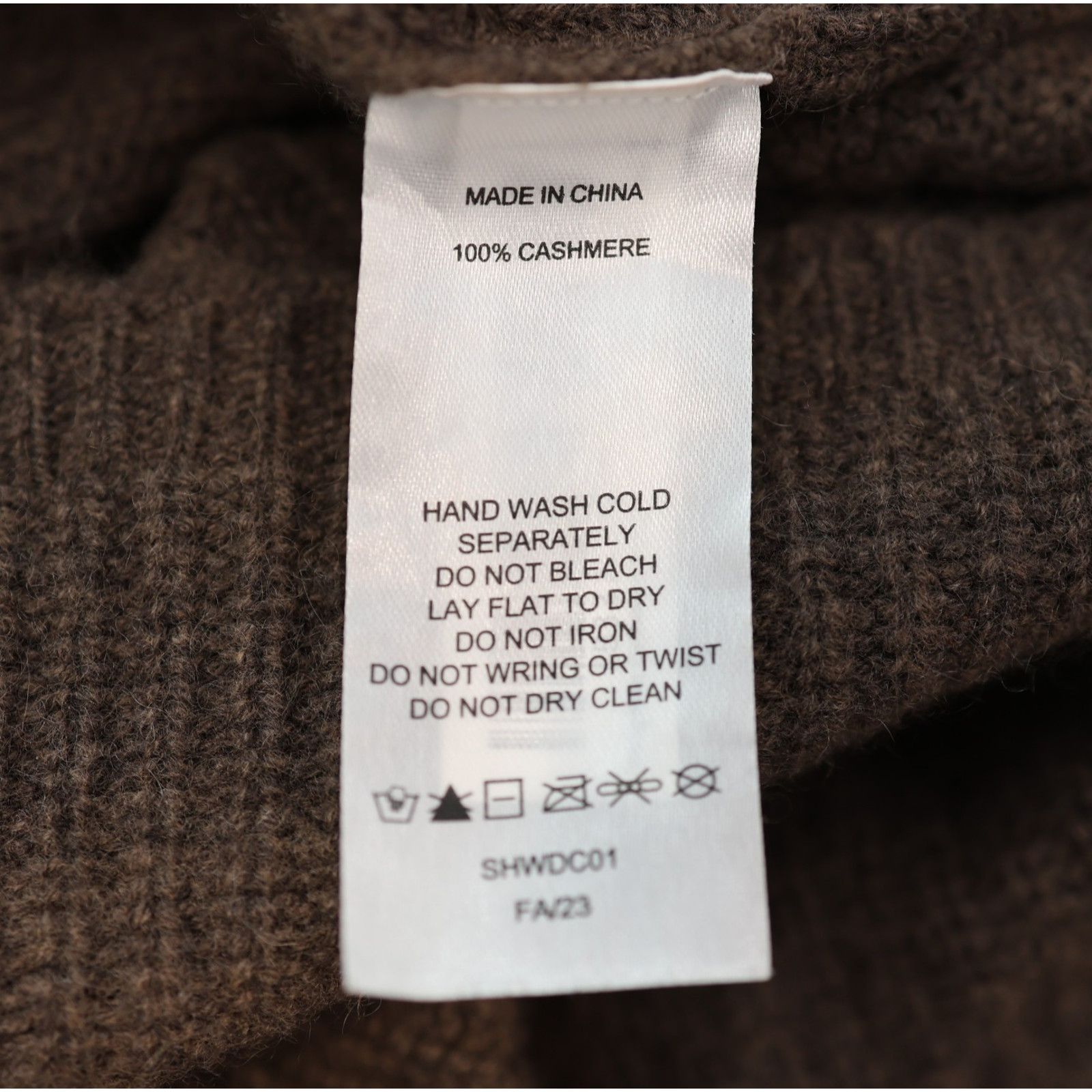 Quince NWT QUINCE Brown Fisherman Cashmere Crewneck Sweater Size XS Size XS / US 0-2 / IT 36-38 - 8 Thumbnail