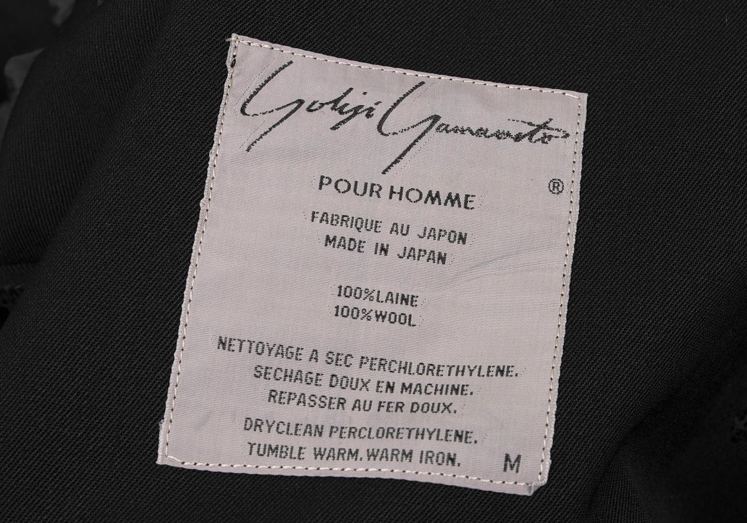 Yohji Yamamoto Yohji Yamamoto Wool Gabardine Blazer Black M Size US M / EU 48-50 / 2 - 19 Thumbnail