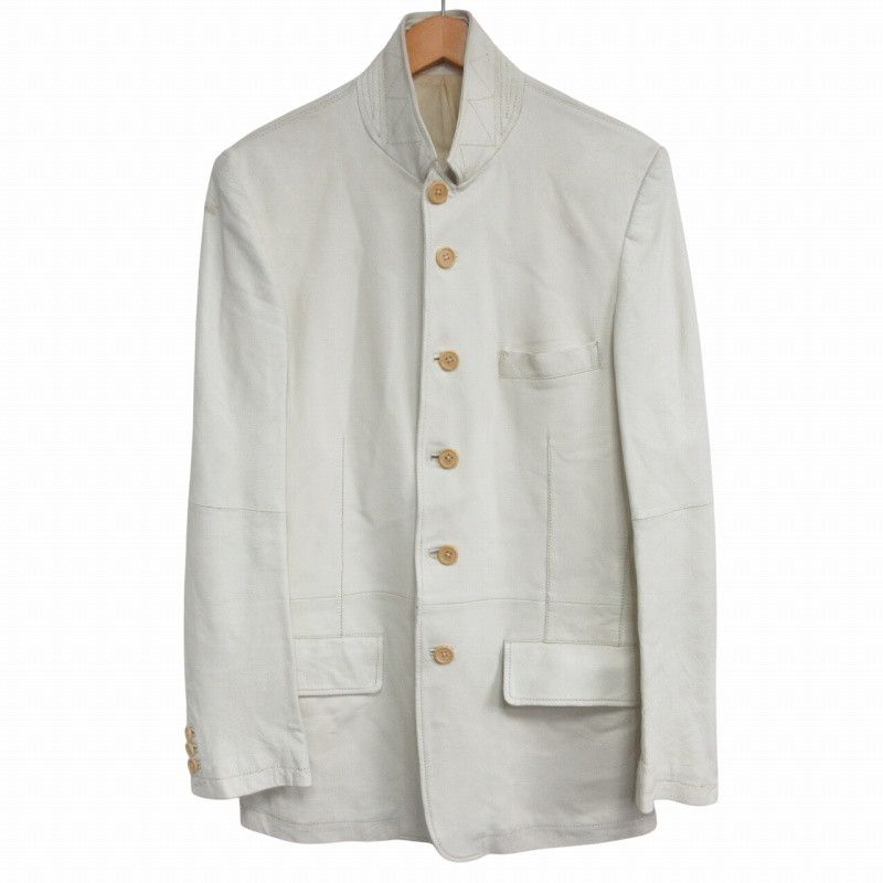 Yohji Yamamoto YOHJI YAMAMOTO POUR HOMME 10AW skin leather jacket Size US M / EU 48-50 / 2 - 4 Thumbnail