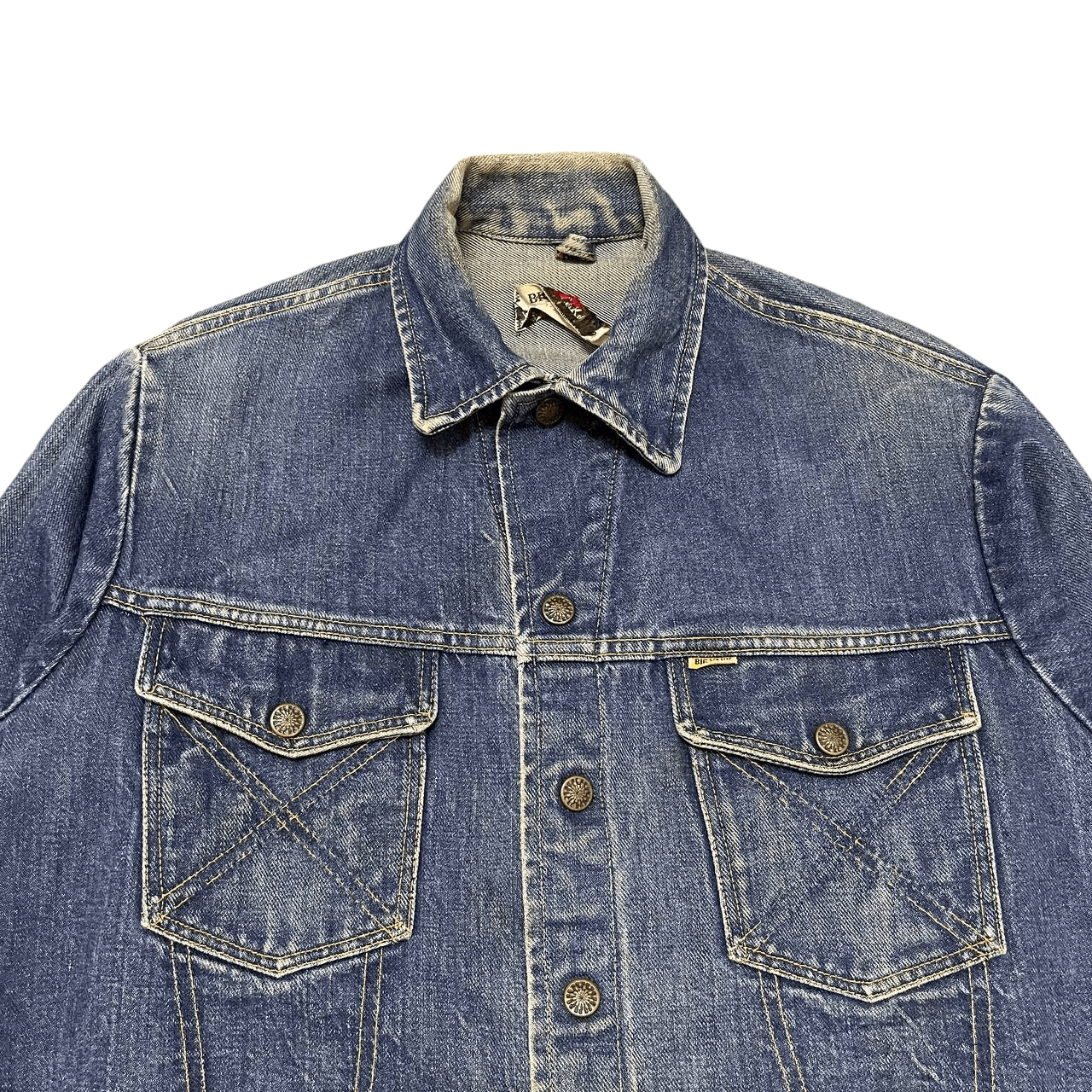 Vintage Vintage 60's Big Yank Selvedge Denim Jacket Trucker Size US M / EU 48-50 / 2 - 2 Thumbnail