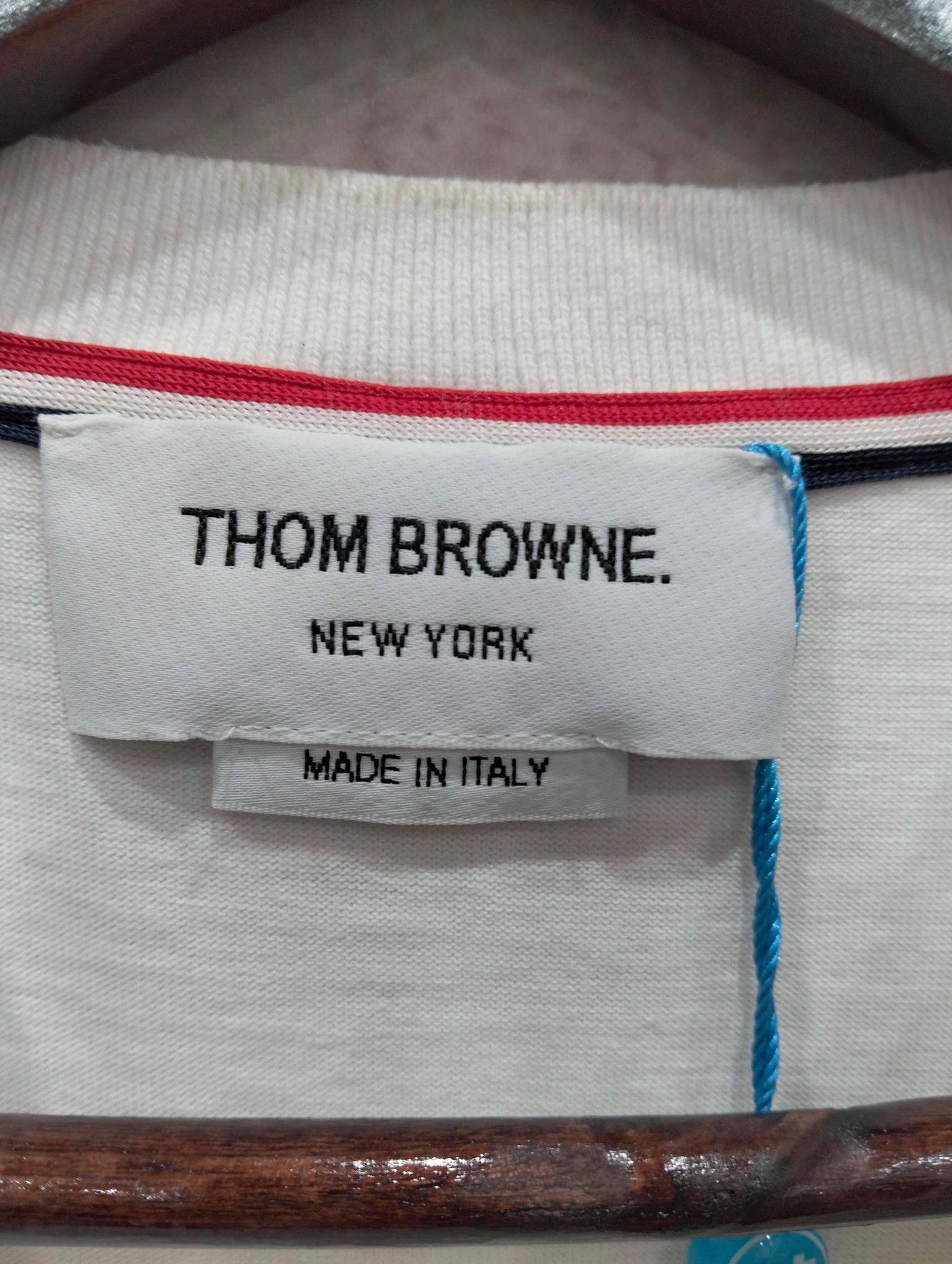 Thom Browne THOM BROWNE Striped Crewneck Short-Sleeve T-Shirt Size 2 Size US M / EU 48-50 / 2 - 3 Thumbnail