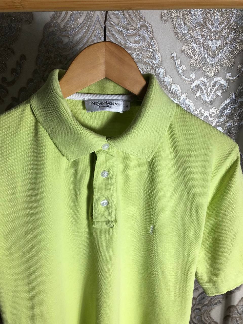Saint Laurent Paris VINTAGE YVES SAINT LAURENT RETRO POLO CLASSIC DESIGNER 90s Size US M / EU 48-50 / 2 - 2 Thumbnail