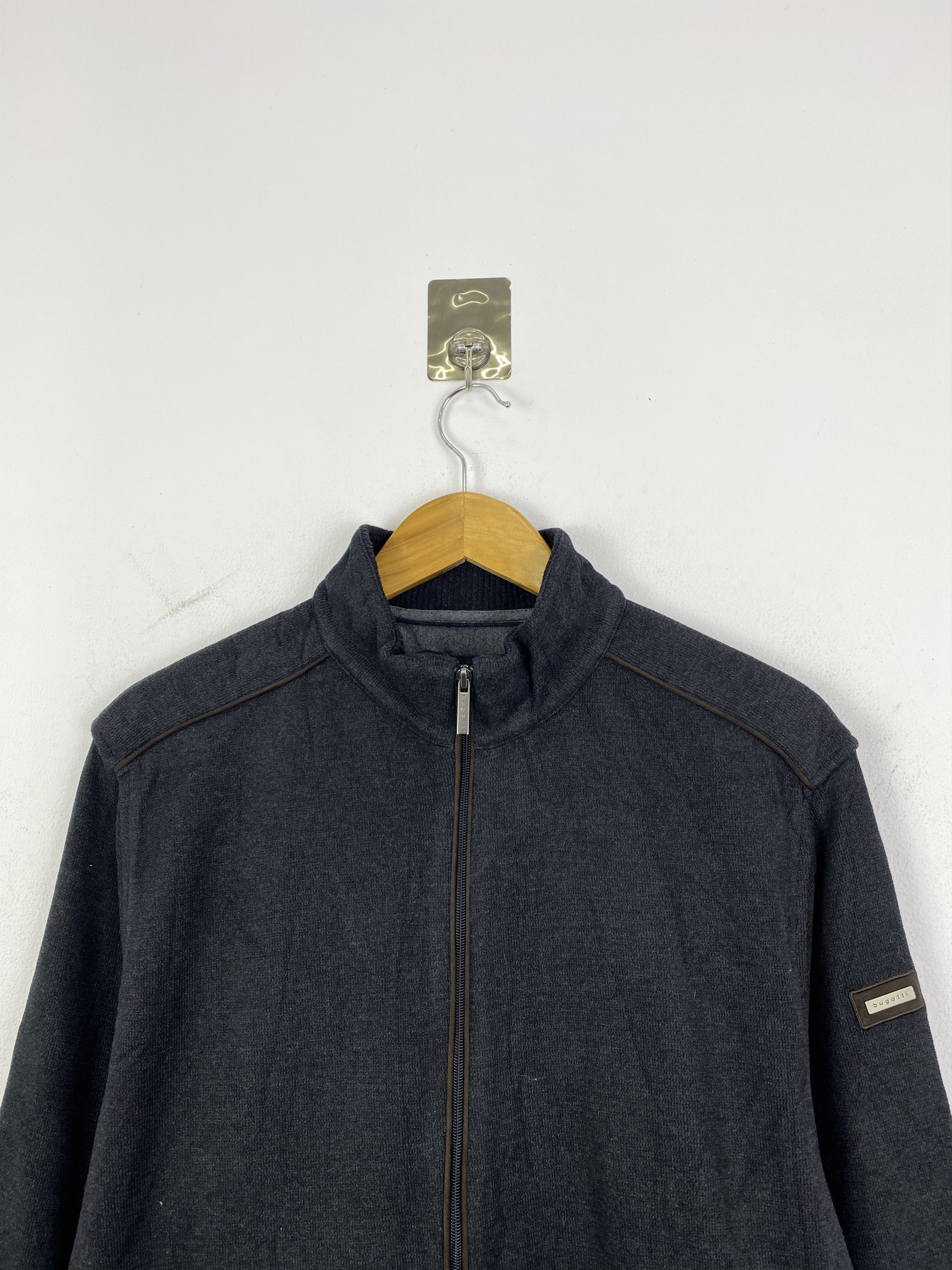 Vintage Bugatti Zipper Up Jumper Sweater SH0212