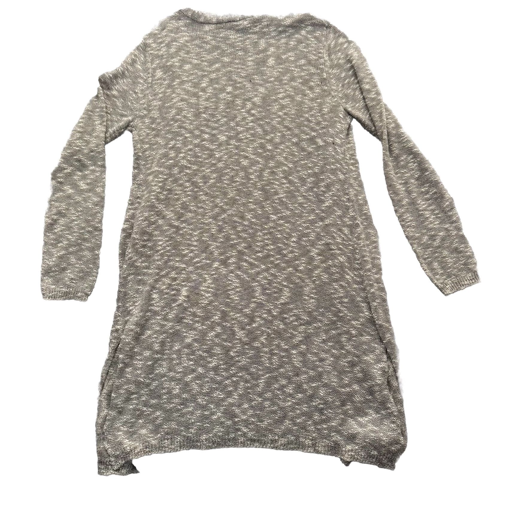 Vintage Belldini Open Front Sweater Duster Womens Size M Lagenlook Layering Cozy Cardigan Lightweight Gray Bohemian Fall Winter Spring Womens Size M / US 6-8 / IT 42-44 - 2 Thumbnail