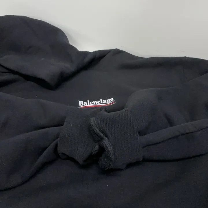 Balenciaga Balenciaga Black Logo Embroidered Casual Hoodie 0079-2507 Size US S / EU 44-46 / 1 - 9 Thumbnail