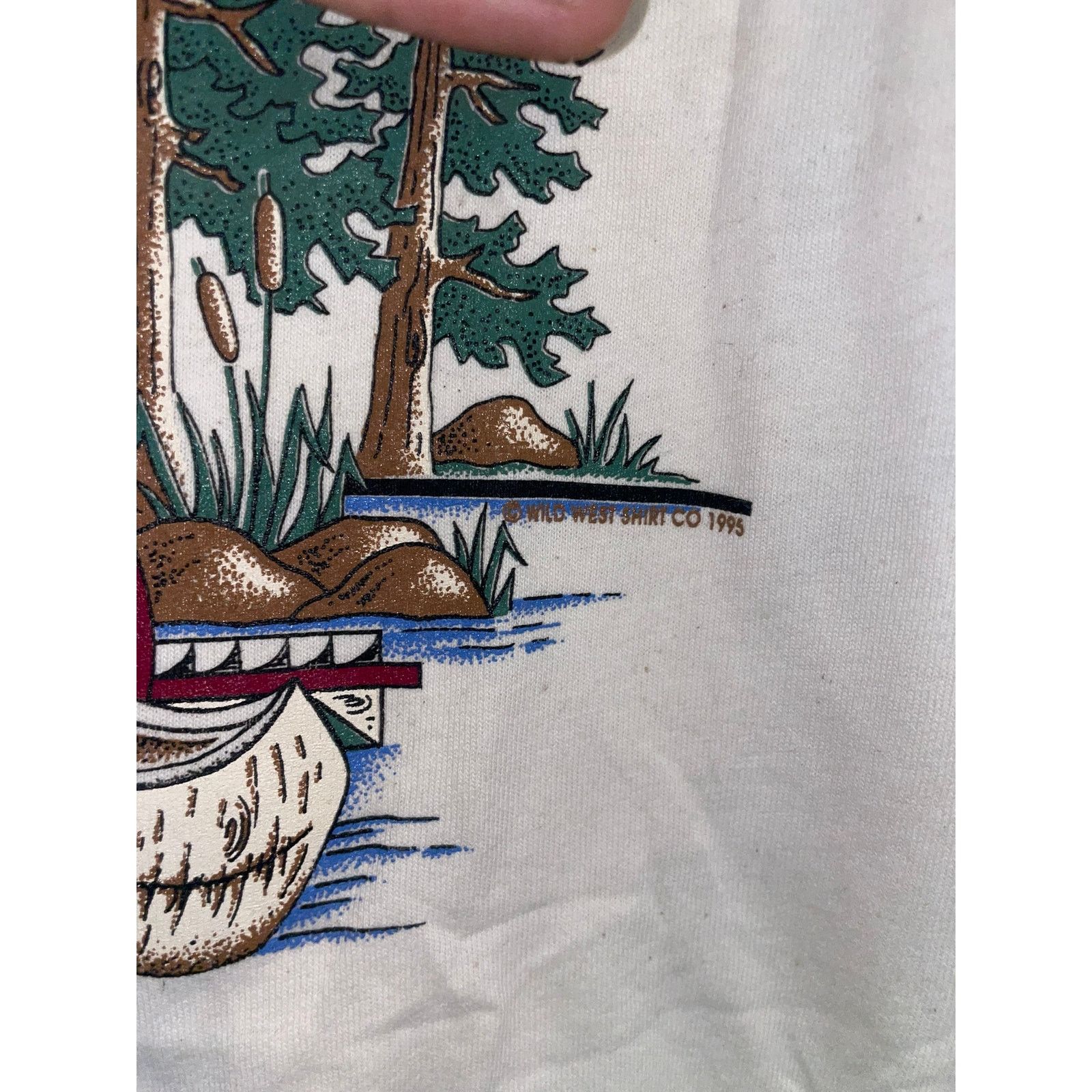 Vintage Vintage Montana Tee Signal Sport USA Nature Ringer L 90s Size US L / EU 52-54 / 3 - 6 Thumbnail