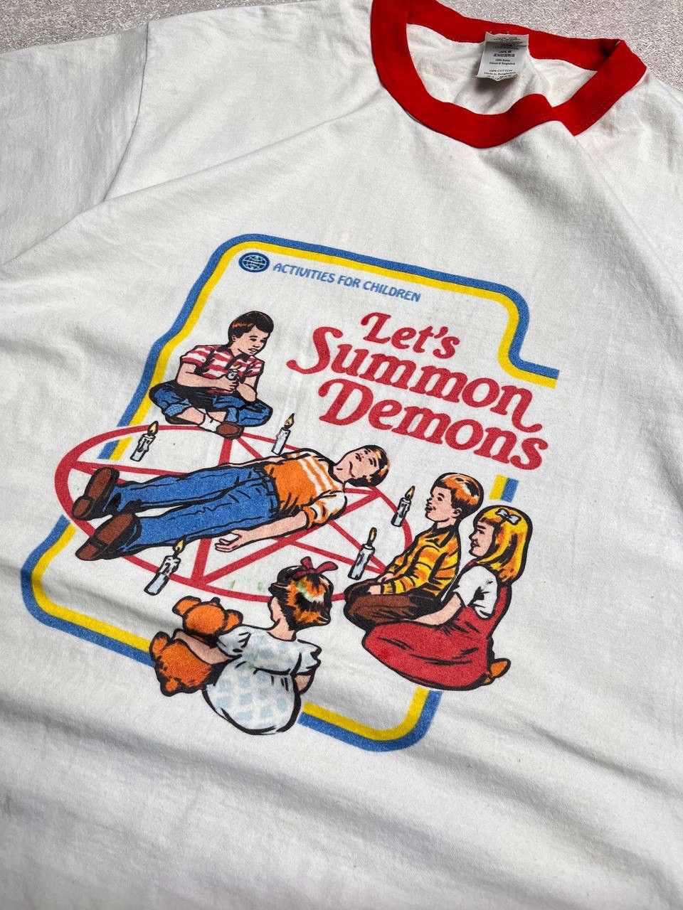 Other VINTAGE STEVEN RHODES ACTIVITIES FOR CHILDREN BOXY T-SHIRT Size US XXL / EU 58 / 5 - 4 Thumbnail