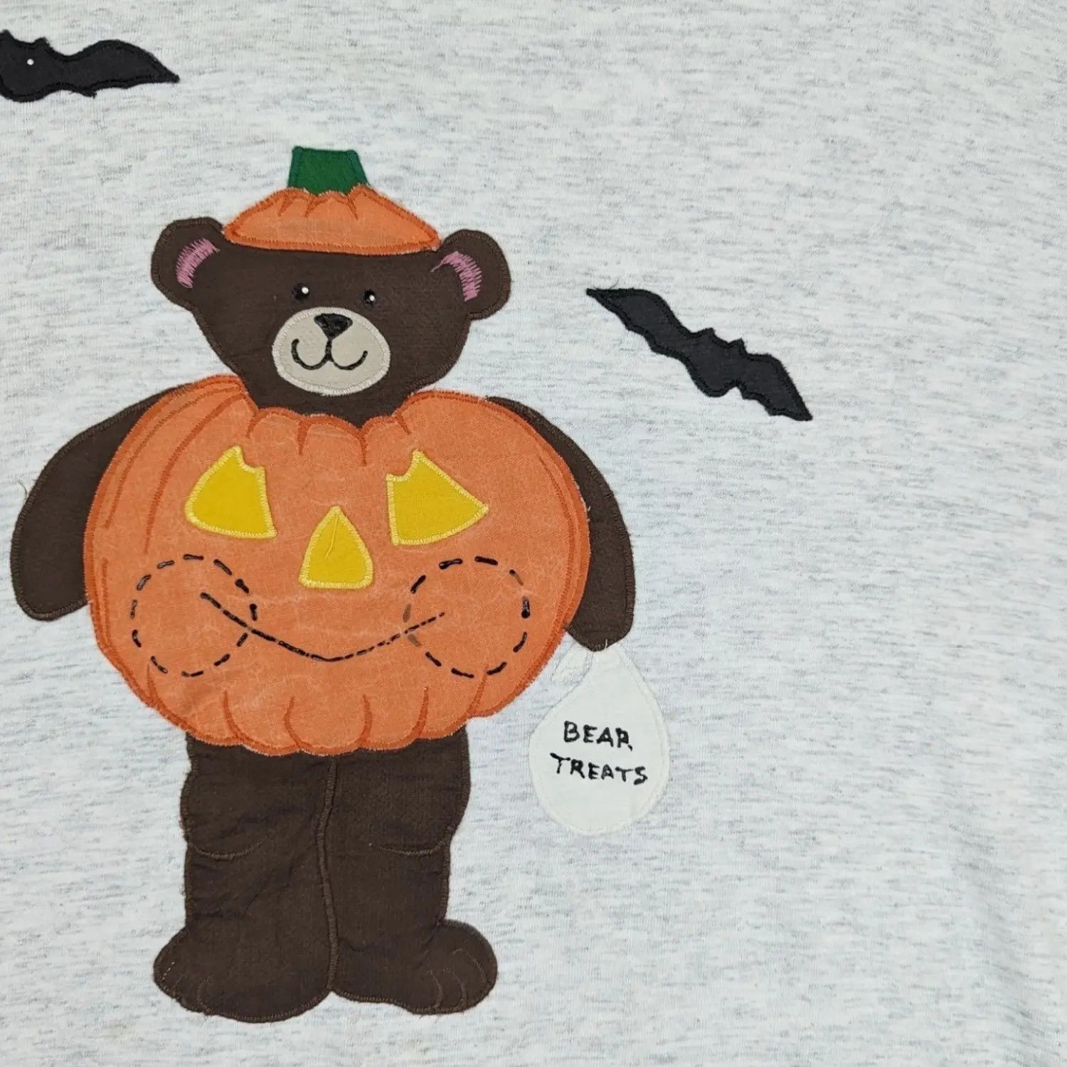 Vintage Vintage SUN BELT Teddy Bear Halloween Pumpkin Graphic Tee Size US XL / EU 56 / 4 - 5 Thumbnail