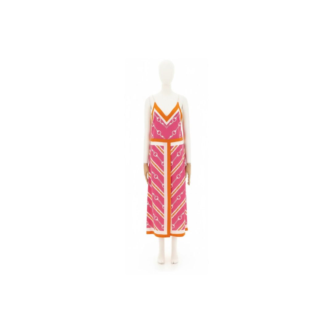 Gucci oc11z1125 Llght Horsebit Midi Dress in Multicolor Size M / US 6-8 / IT 42-44 - 1 Preview